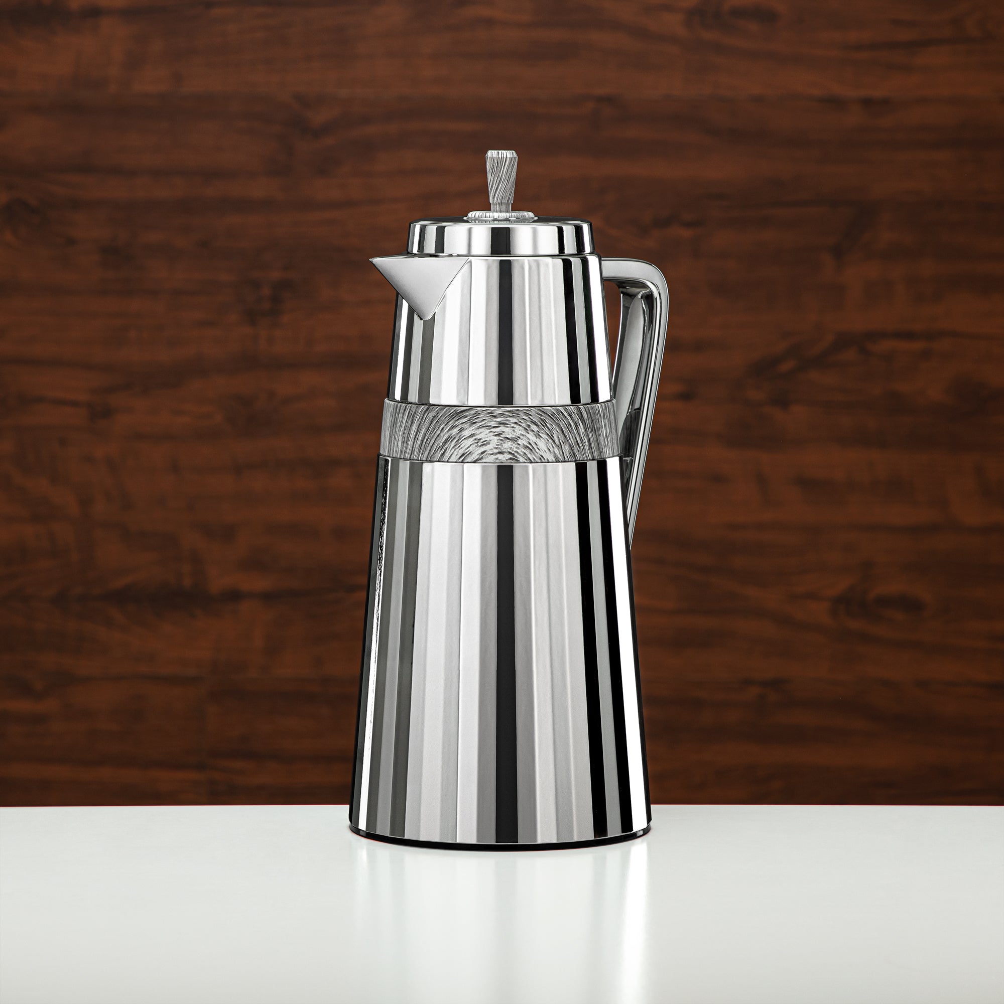 المرجان طقم ترامس قطعتان فضي ورخام رمادي - C77-CGM