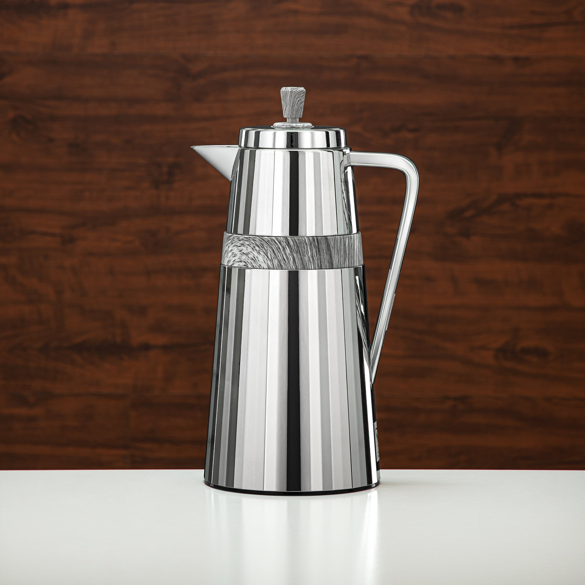 المرجان طقم ترامس قطعتان فضي ورخام رمادي - C77-CGM