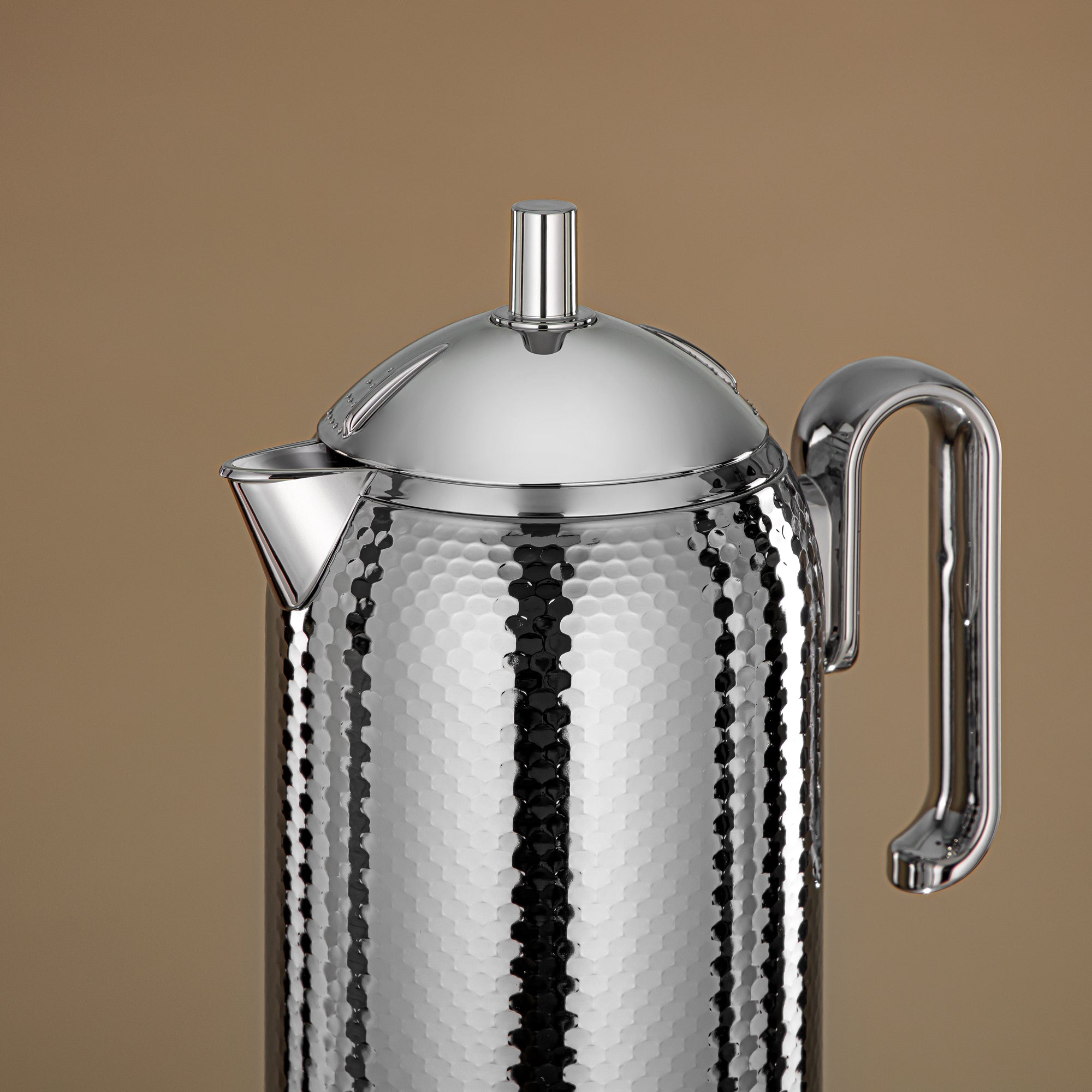 ترمس المرمجان بجسم معدني مطروق مع زجاج تعبئة 1 لتر (CHA-HC-100S) – ترمس أنيق للشاي والقهوة