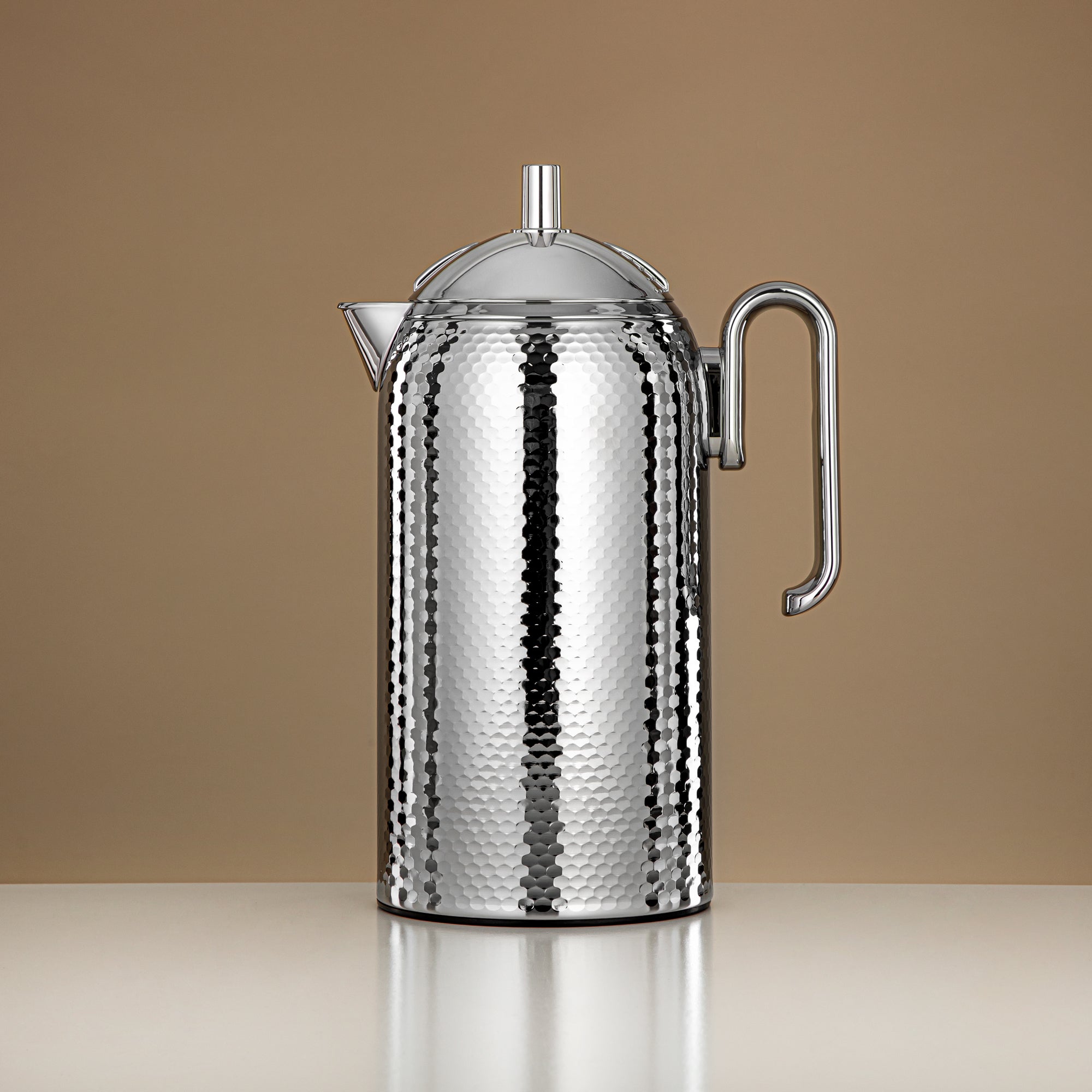 ترمس المرمجان بجسم معدني مطروق مع زجاج تعبئة 1 لتر (CHA-HC-100S) – ترمس أنيق للشاي والقهوة