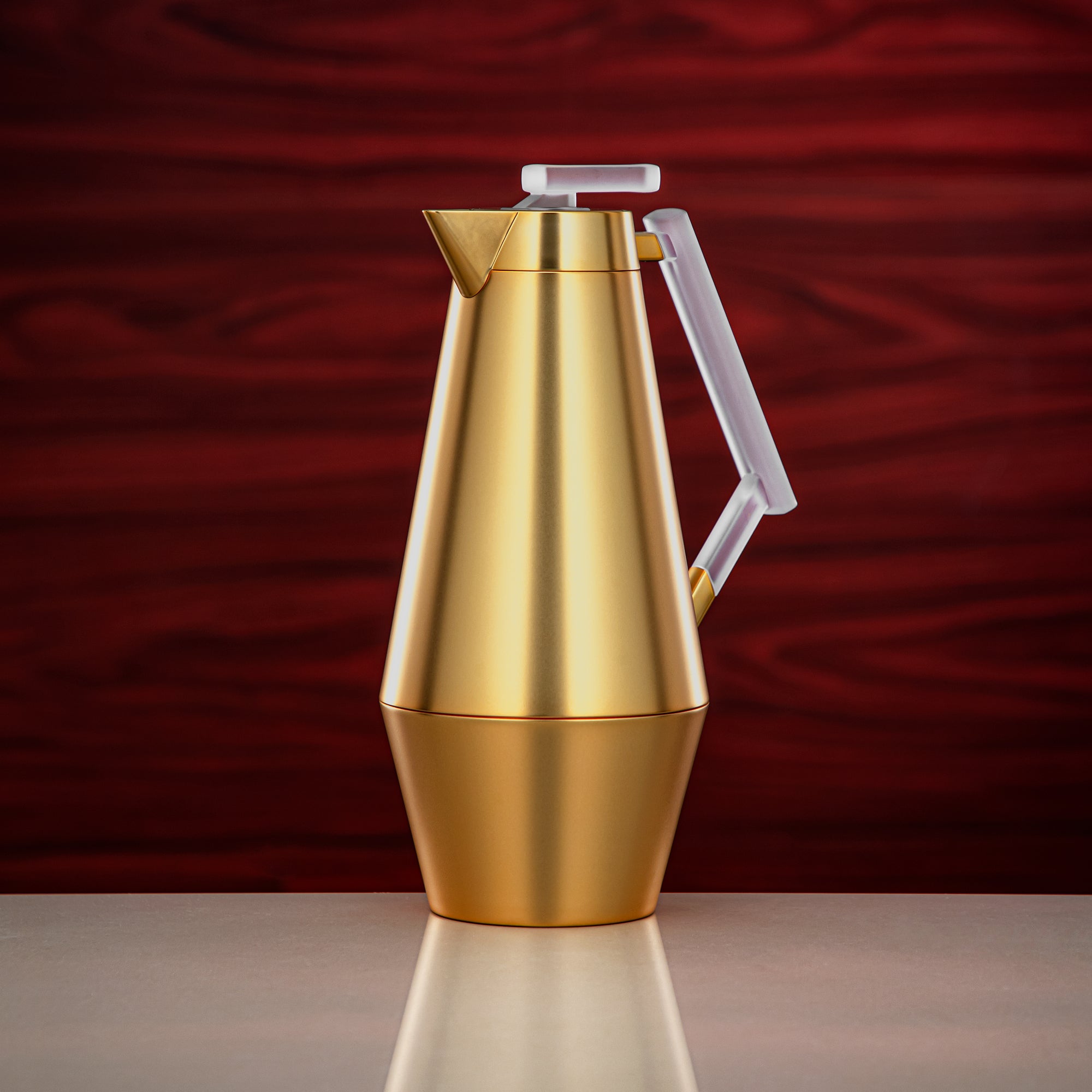 Almarjan Vacuum Flask Set 0.7L & 1L Matt Gold & Frost