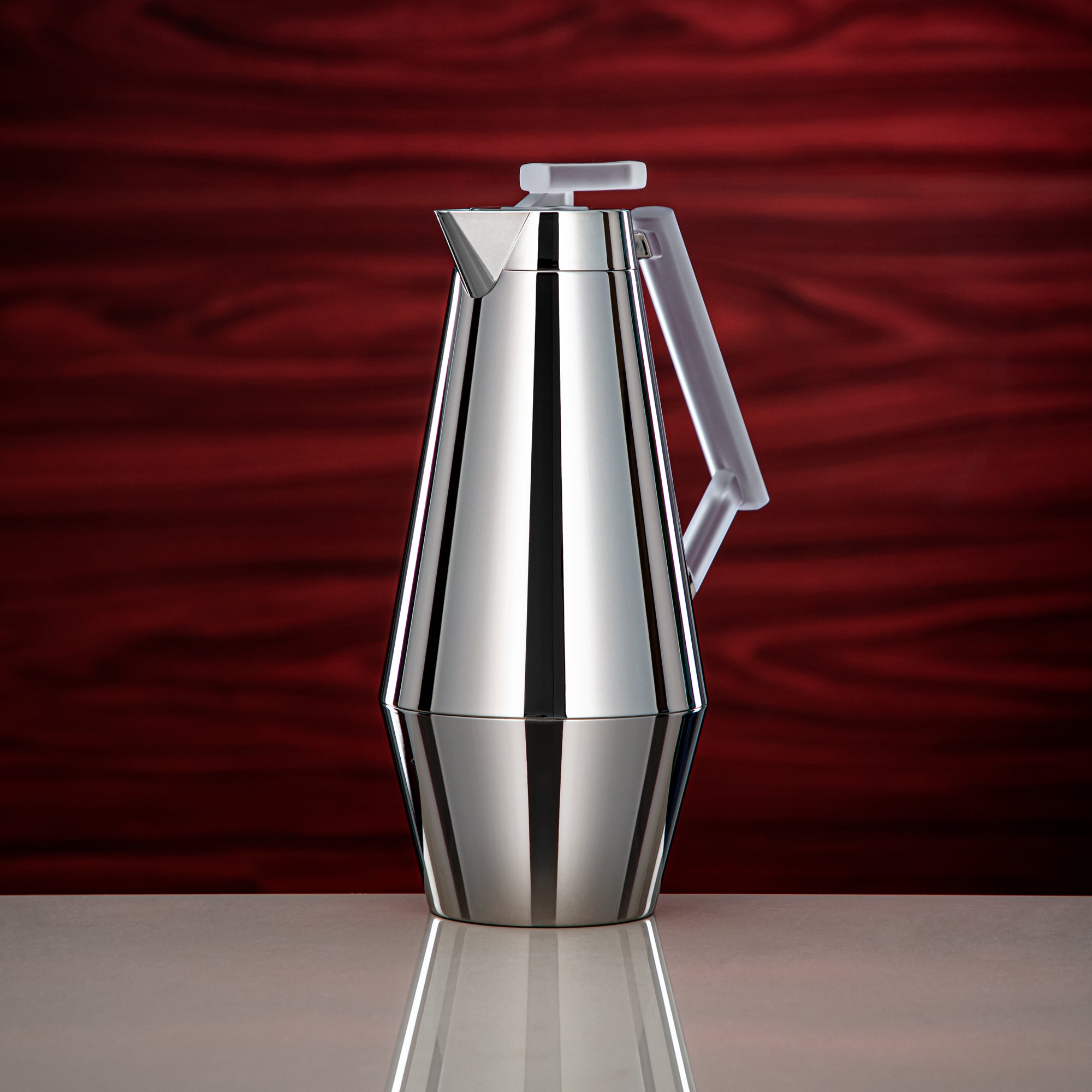 Almarjan Vacuum Flask Set 0.7L & 1L Silver & Frost