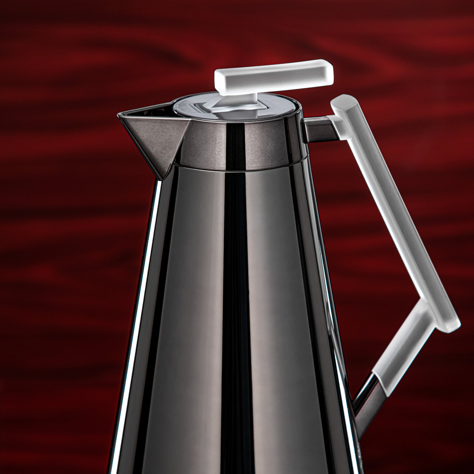 المرجان طقم ترامس 0.7L و1L لون أسود معدني وثلجي