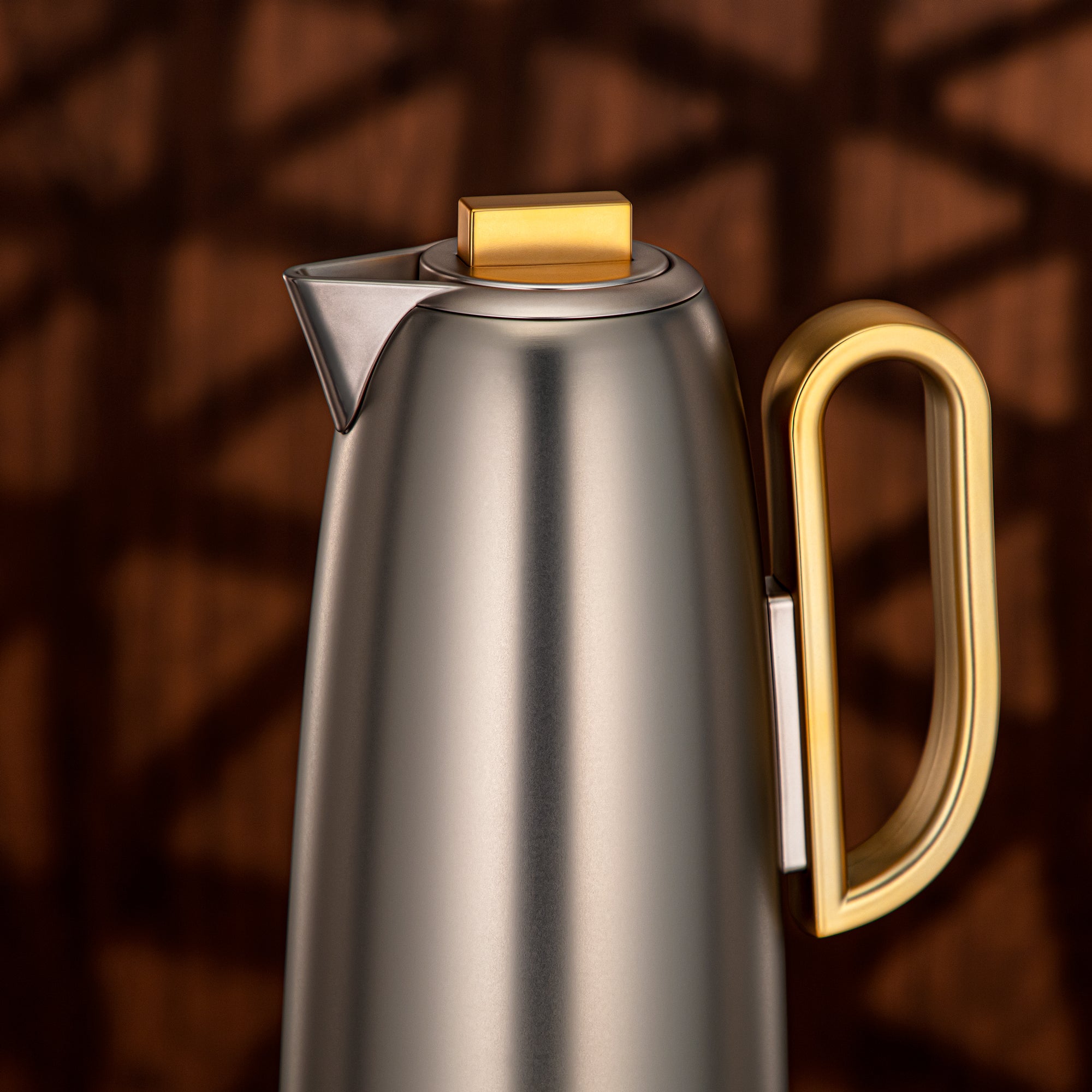 طقم ترامس المرجان 0.7 لتر و1 لتر مطفي نيكل وذهبي مطفي