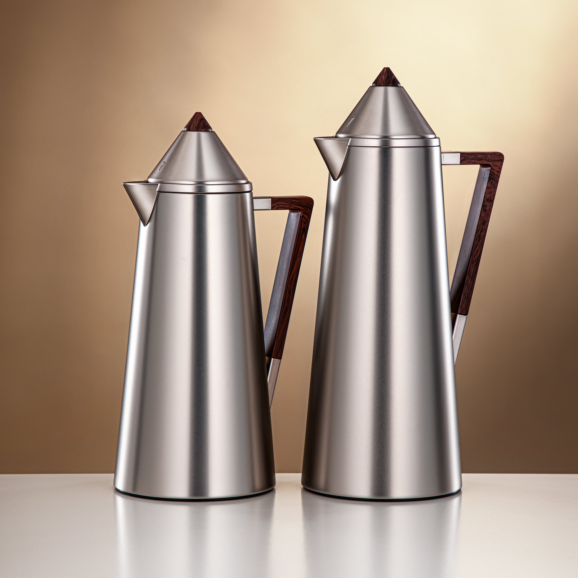 ترمس المرجان بتشطيب نيكل غير لامع وخشب – رمضان والتجمعات