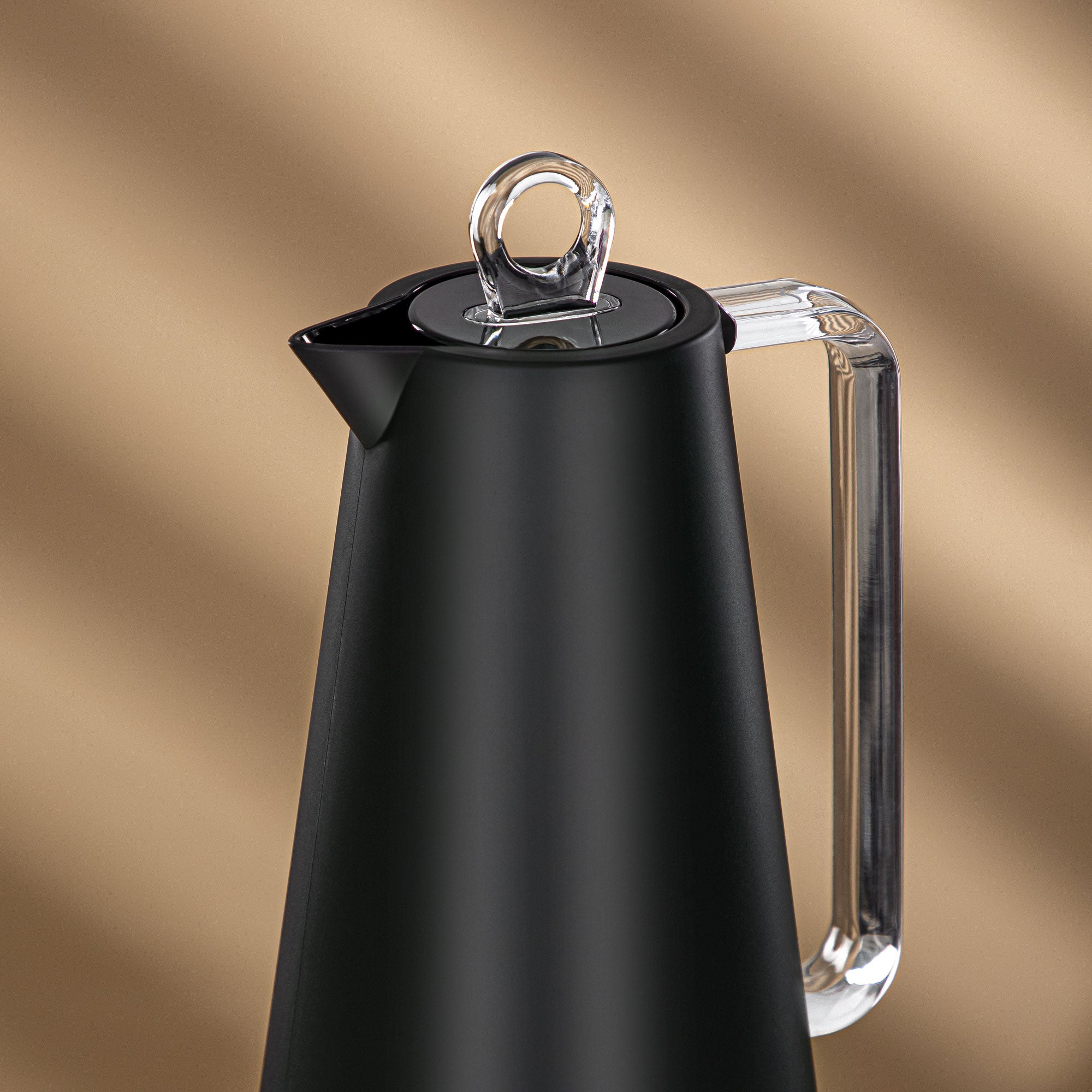 Almarjan Vacuum Flask Set Black & Transparent