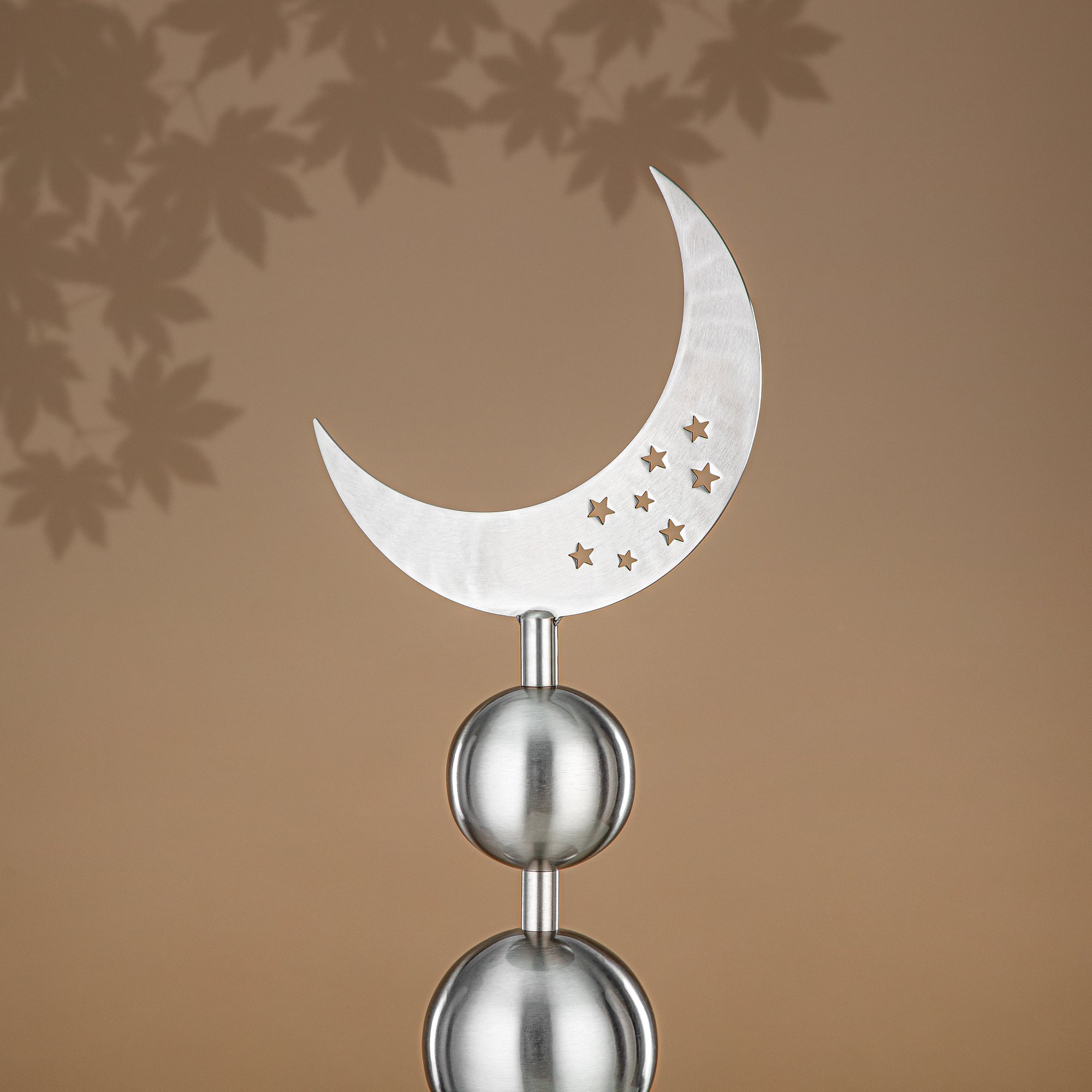 زينة طاولة المرجان ستانلس ستيل، 59 سم، فضي مطفي (MD-3011) - زينة رمضان