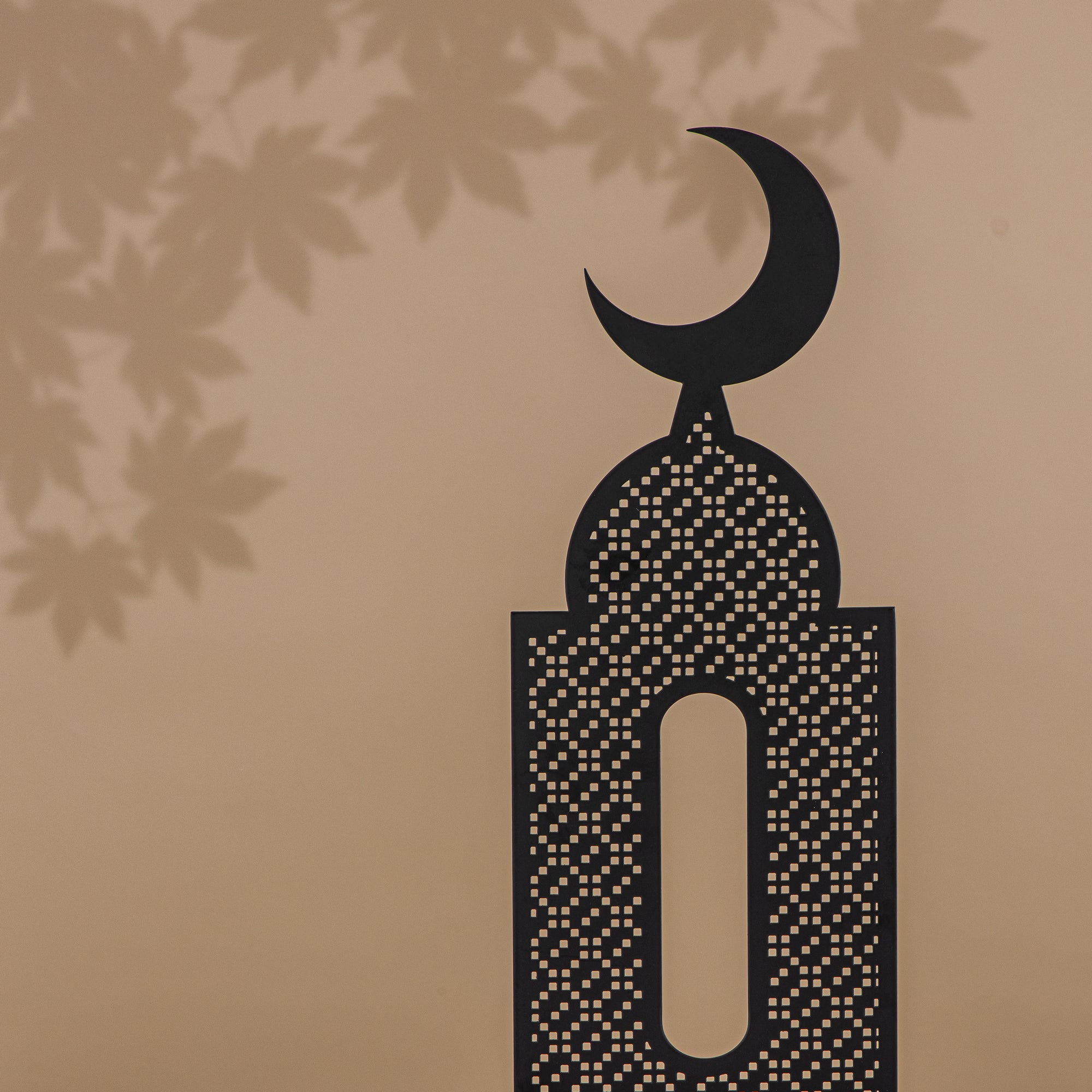 زينة طاولة القمر من المرجان، أسود (MD-3032 A) - زينة رمضان
