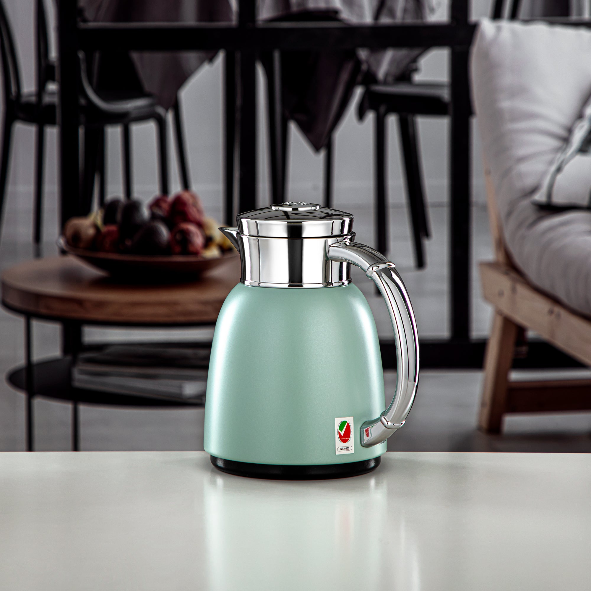 ترمس المرجان سعة 0.35 لتر (QVC-0350Q405YZC) - معدن، أخضر فاتح | أدوات تقديم عصرية