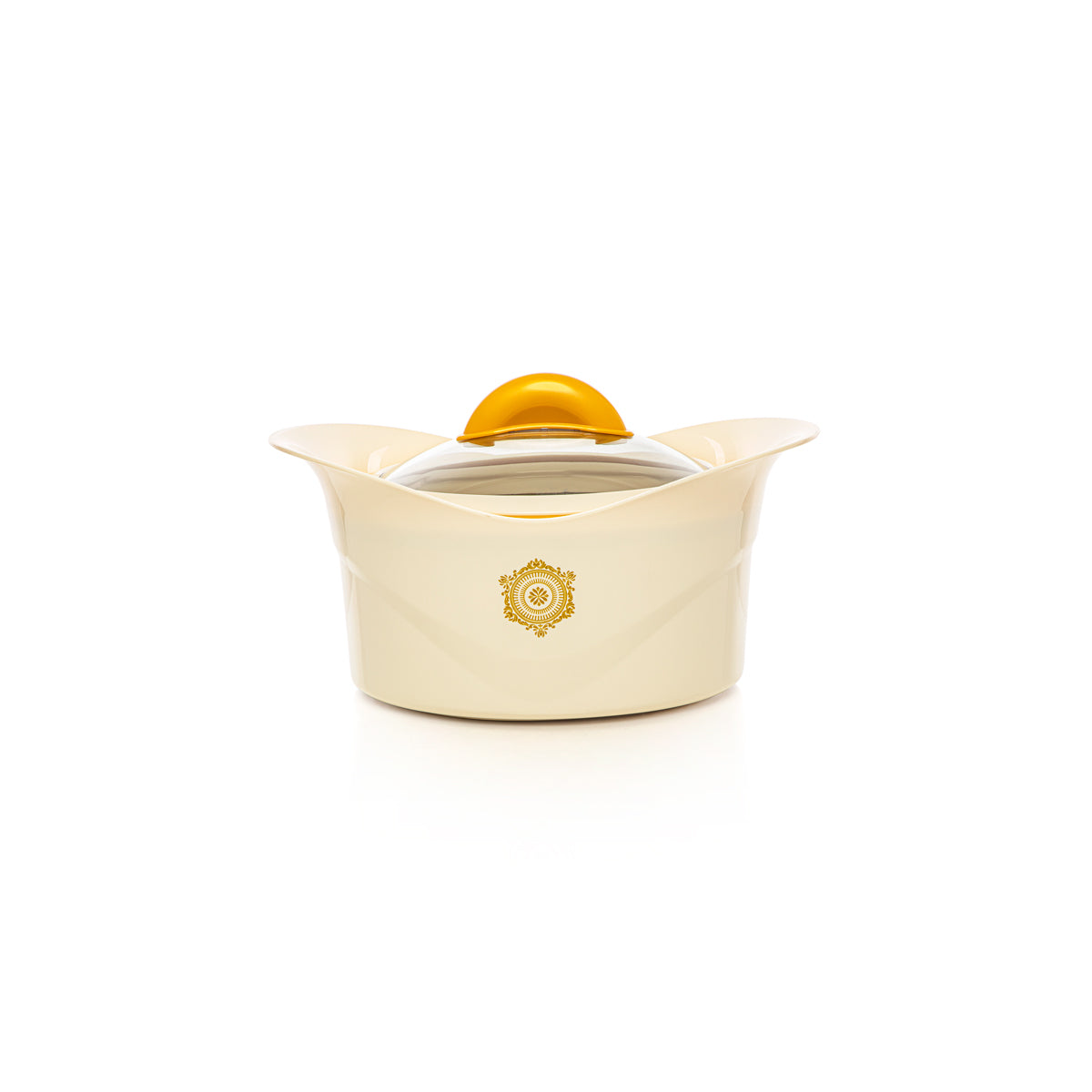 طقم حرارت المرجان البلاستيكية - 3 قطع - تشكيلة روزا - بيجي وذهبي - PEL2310003