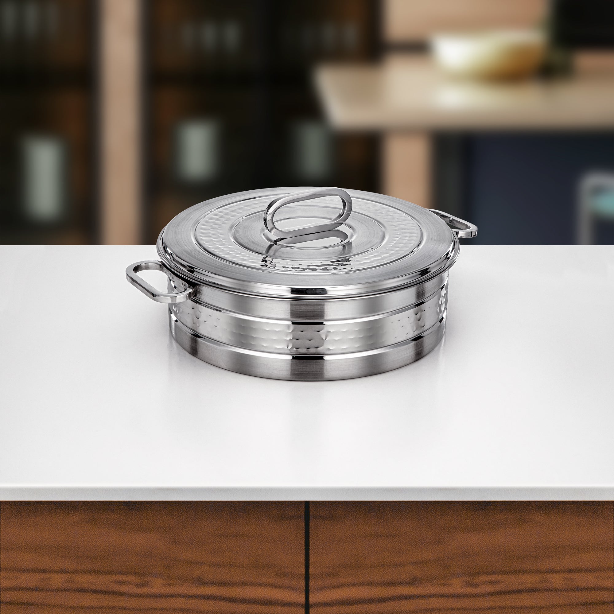 Almarjan Diana Hot Pot Set of 3 Silver