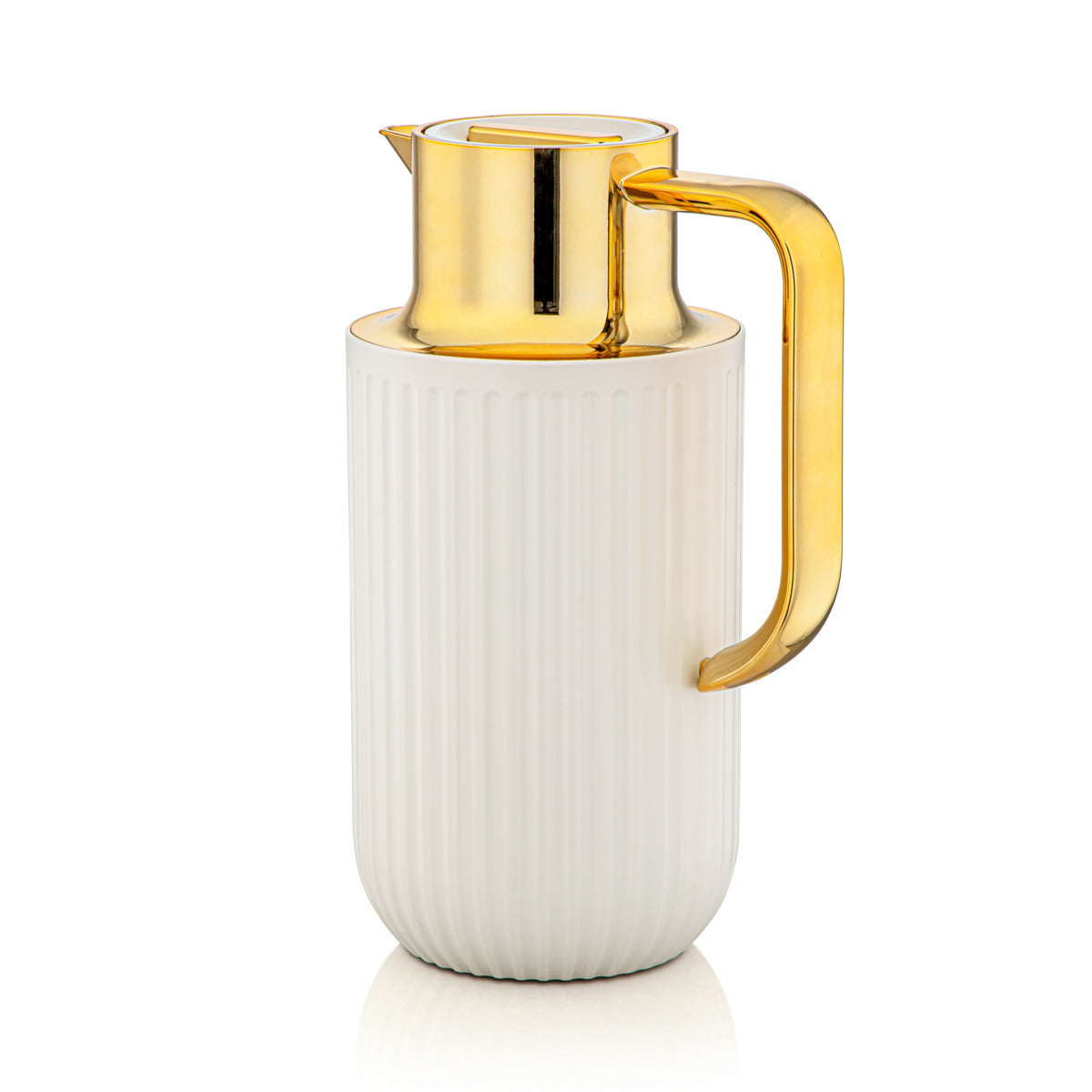Almarjan 1.6 Liter Vacuum Flask Matt Ivory & Gold - 2C122-160 MIV/G