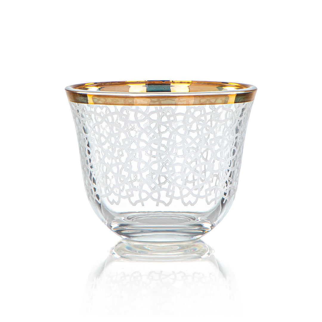 Almarjan 50 ML Glass Cawa Cup - 1013B-HEX