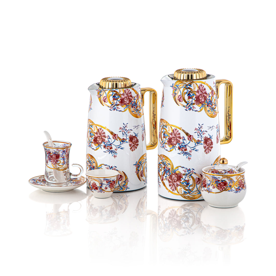 Almarjan 29 Pieces Tea Set - SDT07/10HF-23-12A,28-SDT-TR-12A