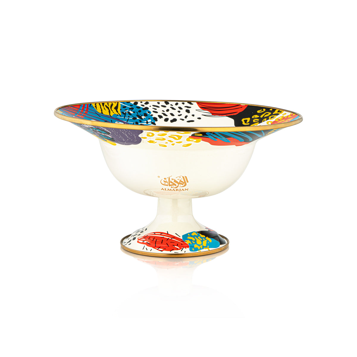 Almarjan 30 CM Tohfa Collection Enamel Fruit Bowl - 287421108