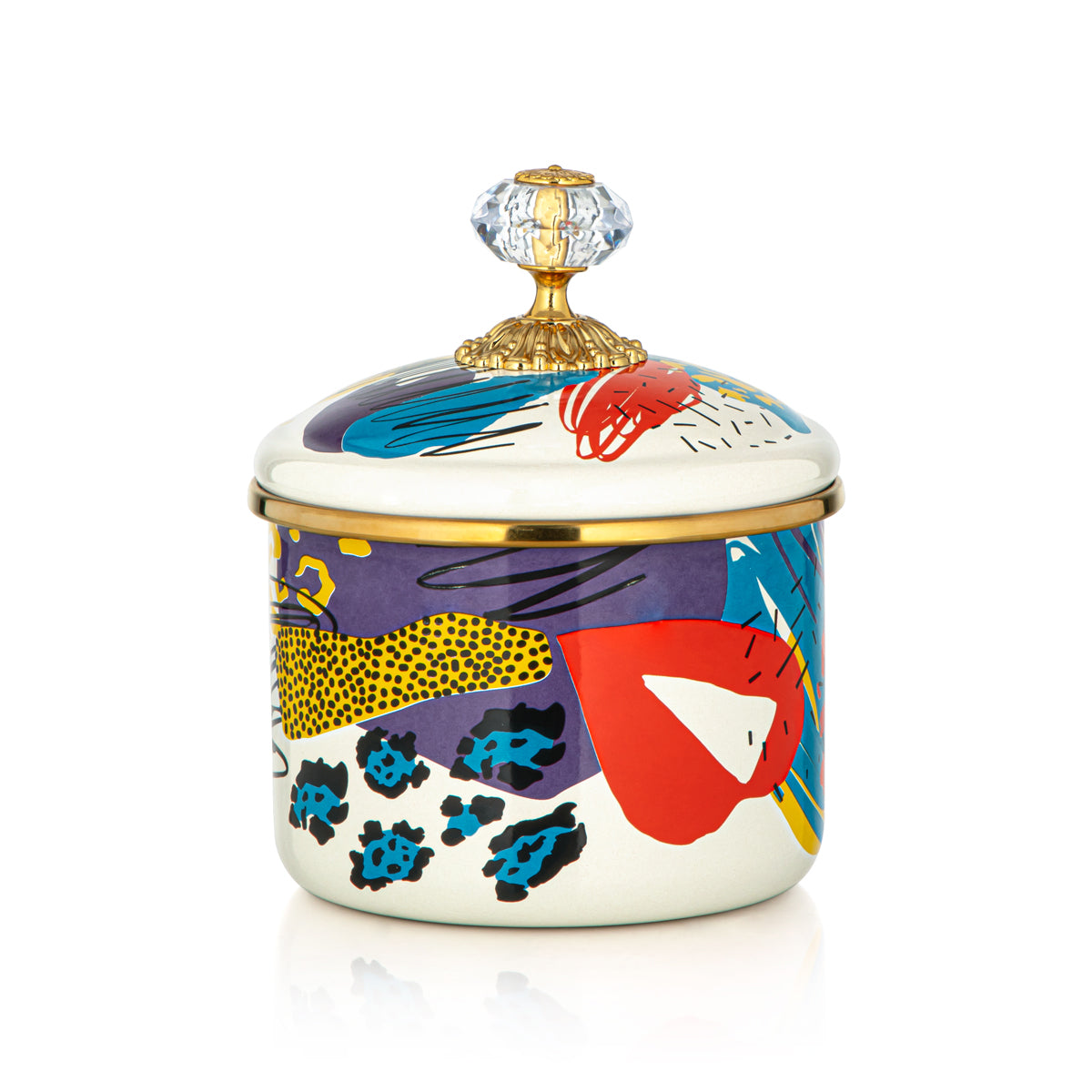 Almarjan Tohfa Collection Enamel Canister Small - 287421110