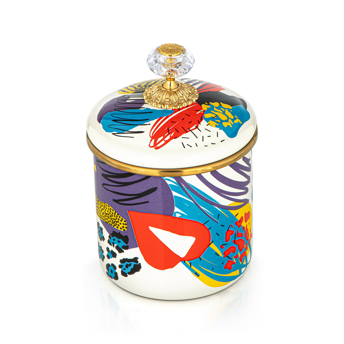 Almarjan Tohfa Collection Enamel Canister Medium - 287421111