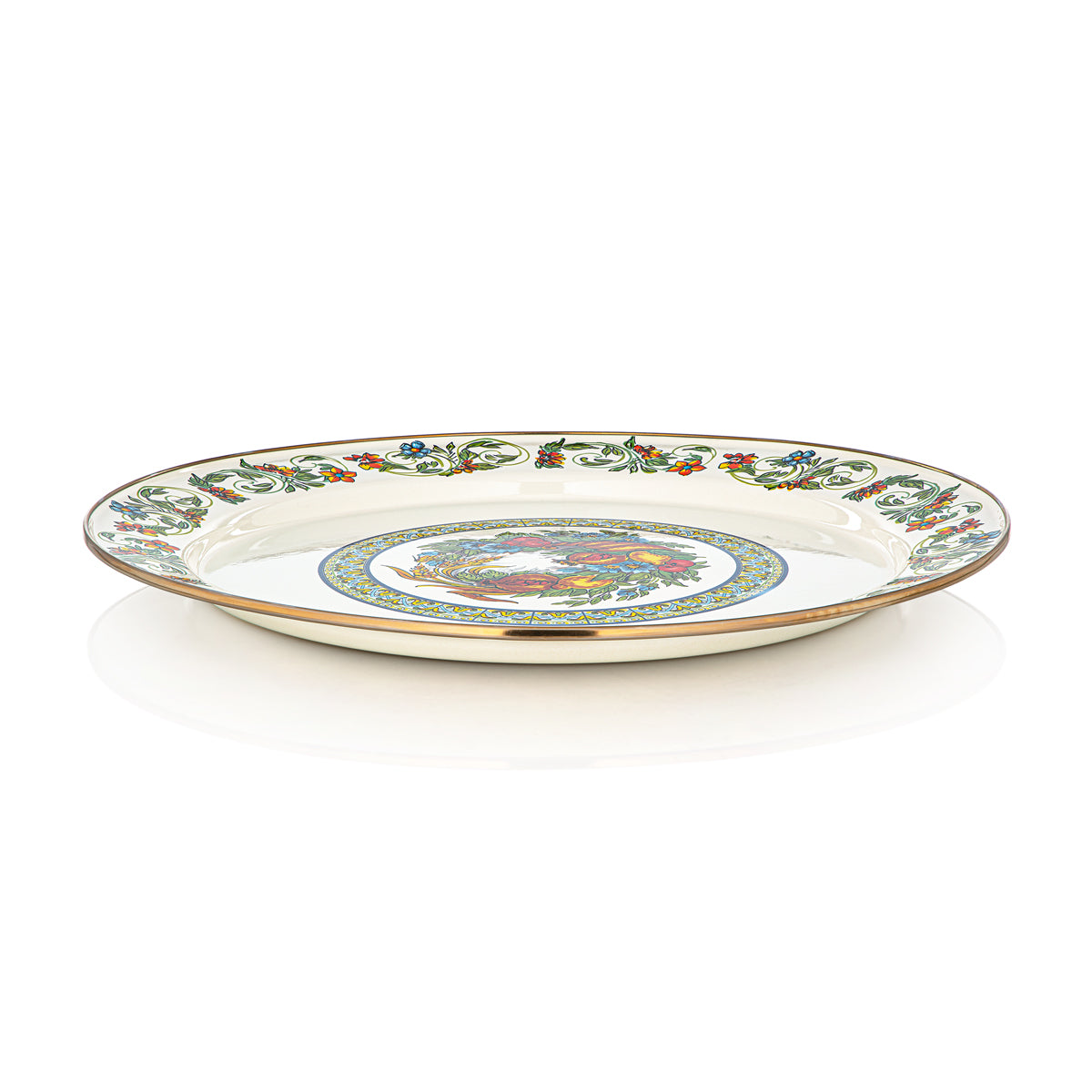 Almarjan 44 CM Tohfa Collection Enamel Tray - 287421137