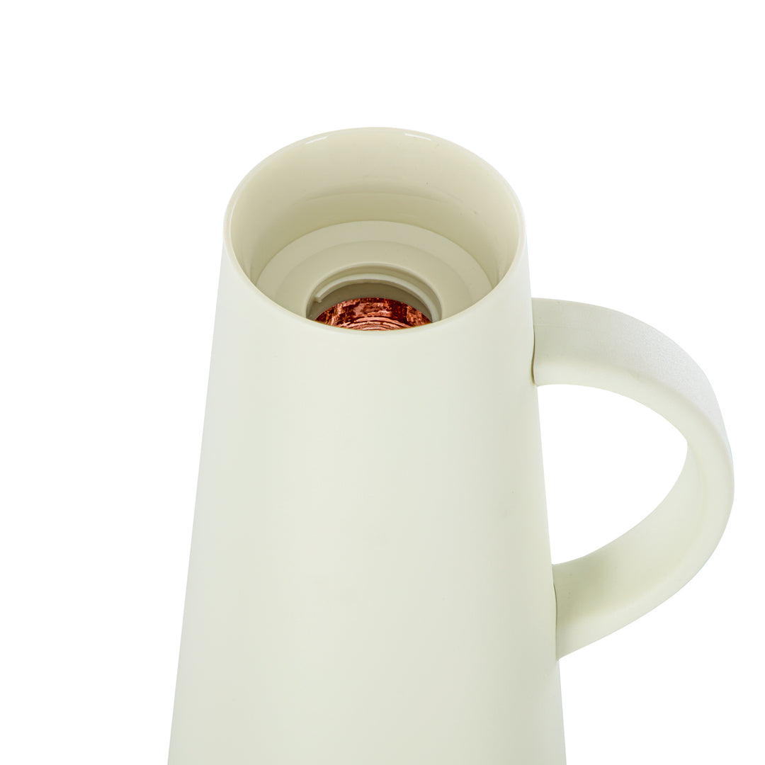 Almarjan 1 Liter Vacuum Flask White & Gold - 75410-WHG