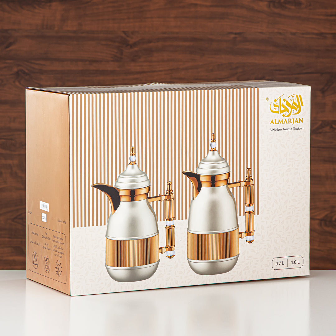 Almarjan 2 Pieces Vacuum Flask Set Gold - CALD-FGD