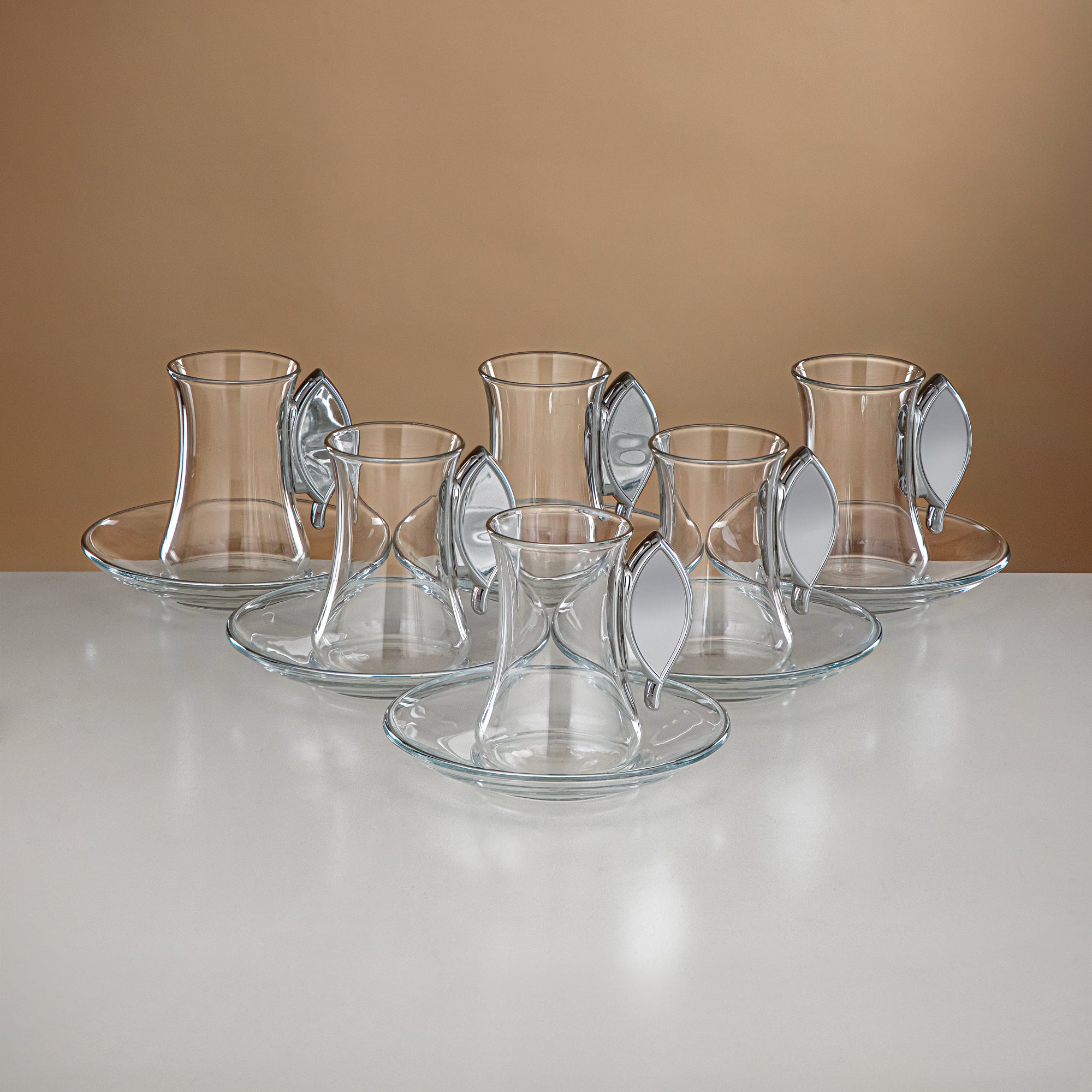 Almarjan Serving Set 24-Piece Silver