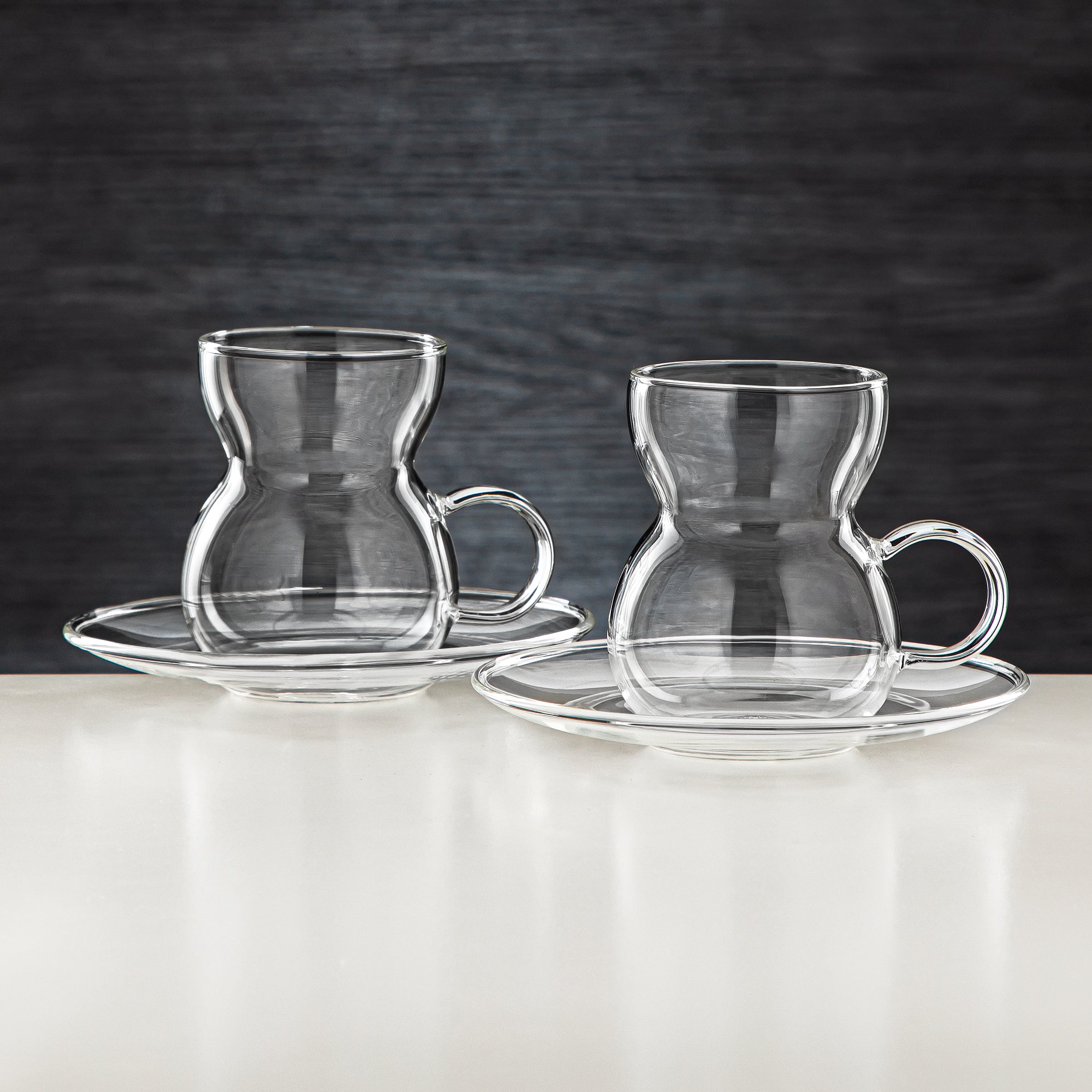 Almarjan 6 Pieces Borosilicate Glass Tea Cup - GLS0010104