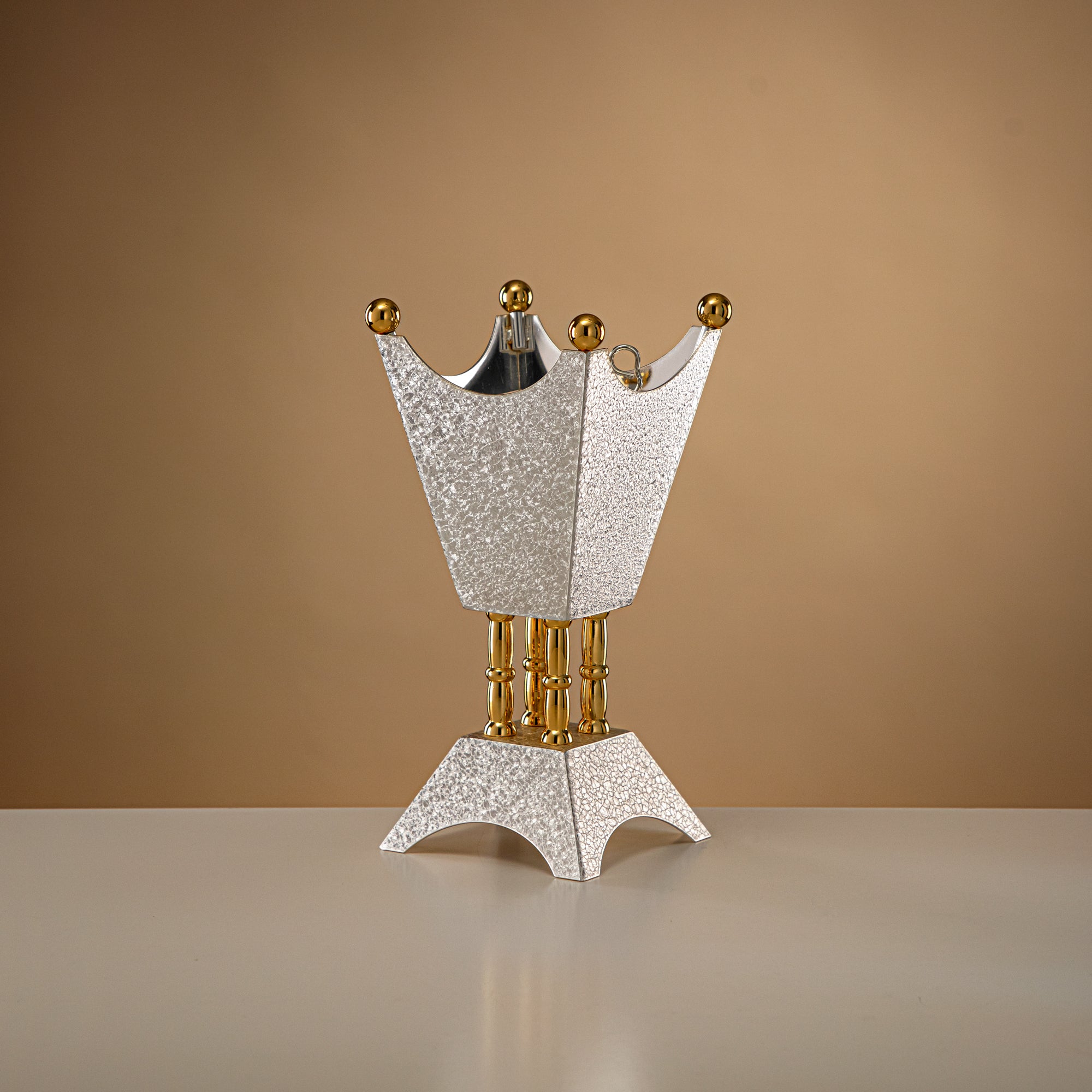 Almarjan Incense Burner Silver & Gold 22cm