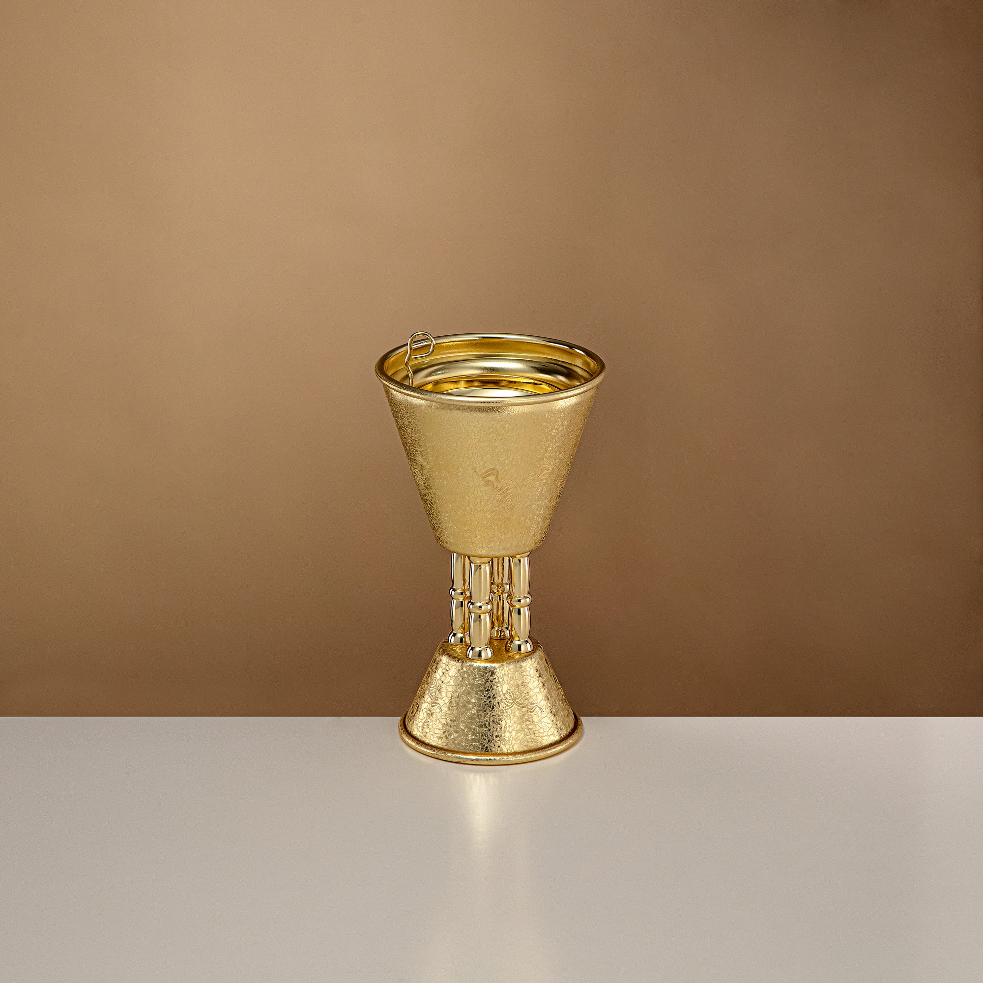 مبخرة المرجان من النحاس بتأثير التشقق، 18 سم