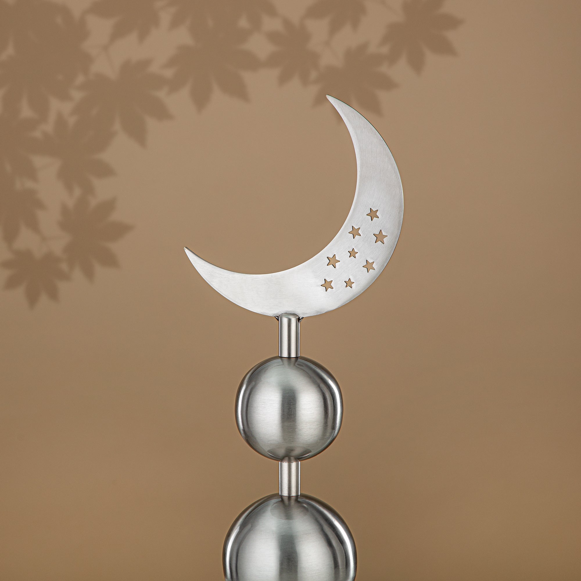 Almarjan Table Decoration Stainless Steel, 46CM, Matt Silver (MD-3013) - Ramadan Decoration