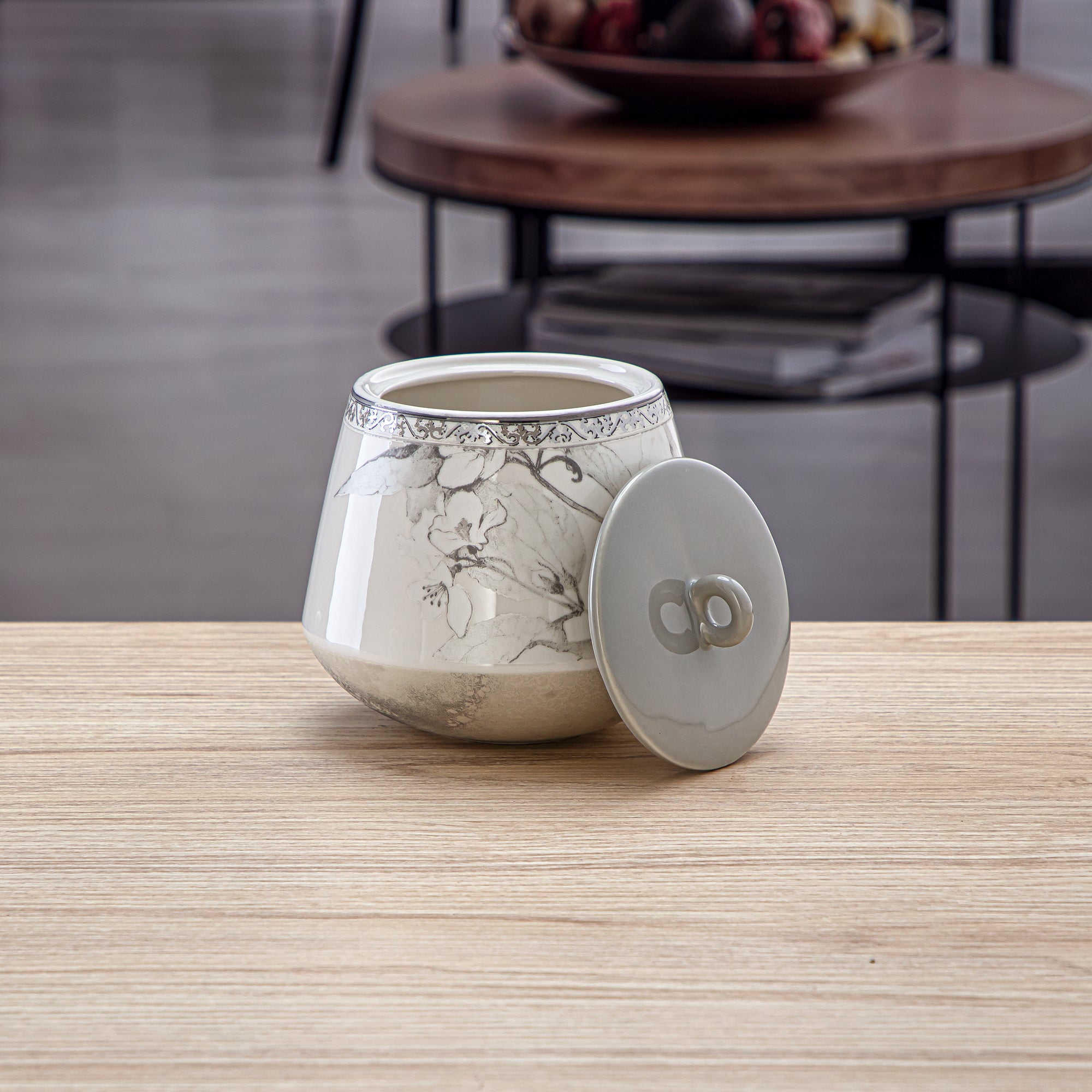 Almarjan 700 ML Fonon Collection Porcelain Cookie Jar - 8588