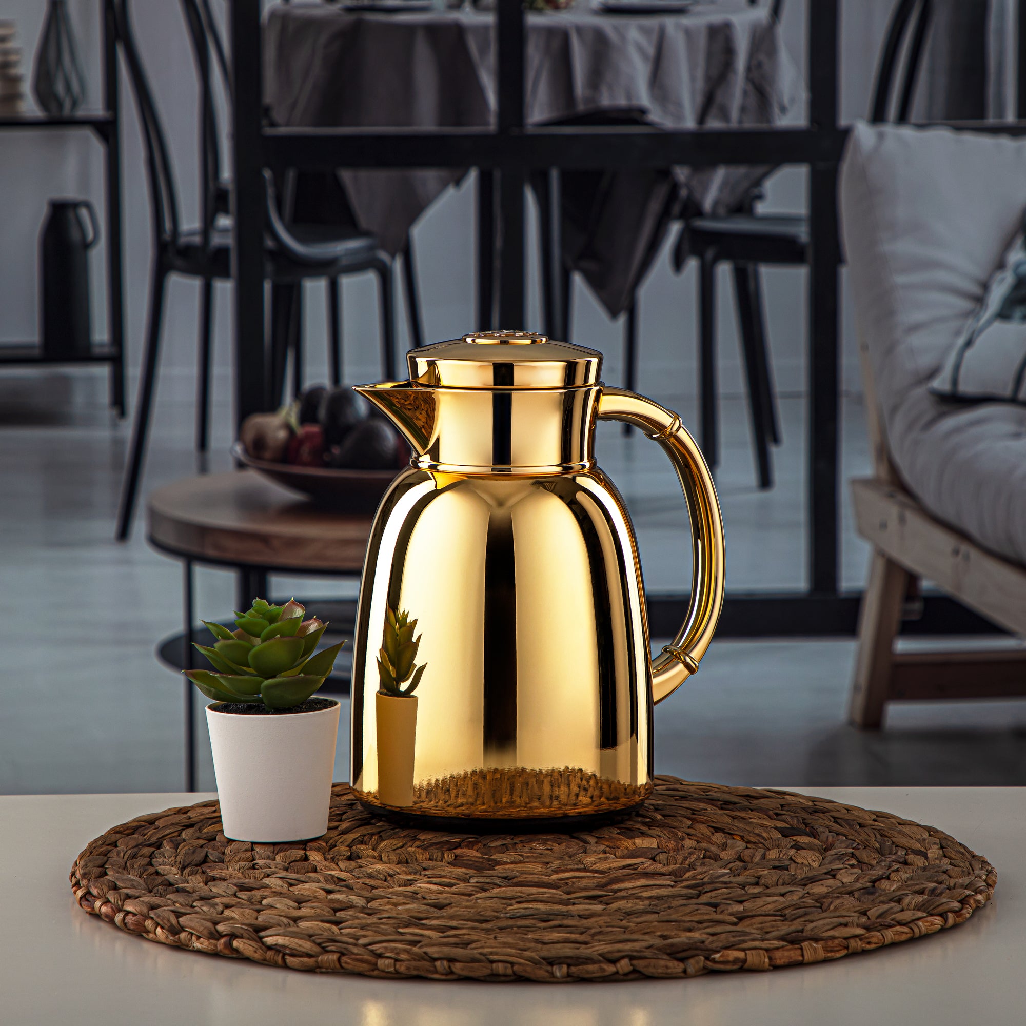 Almarjan 0.65 Liter Vacuum Flask Gold - QVC-0650C95