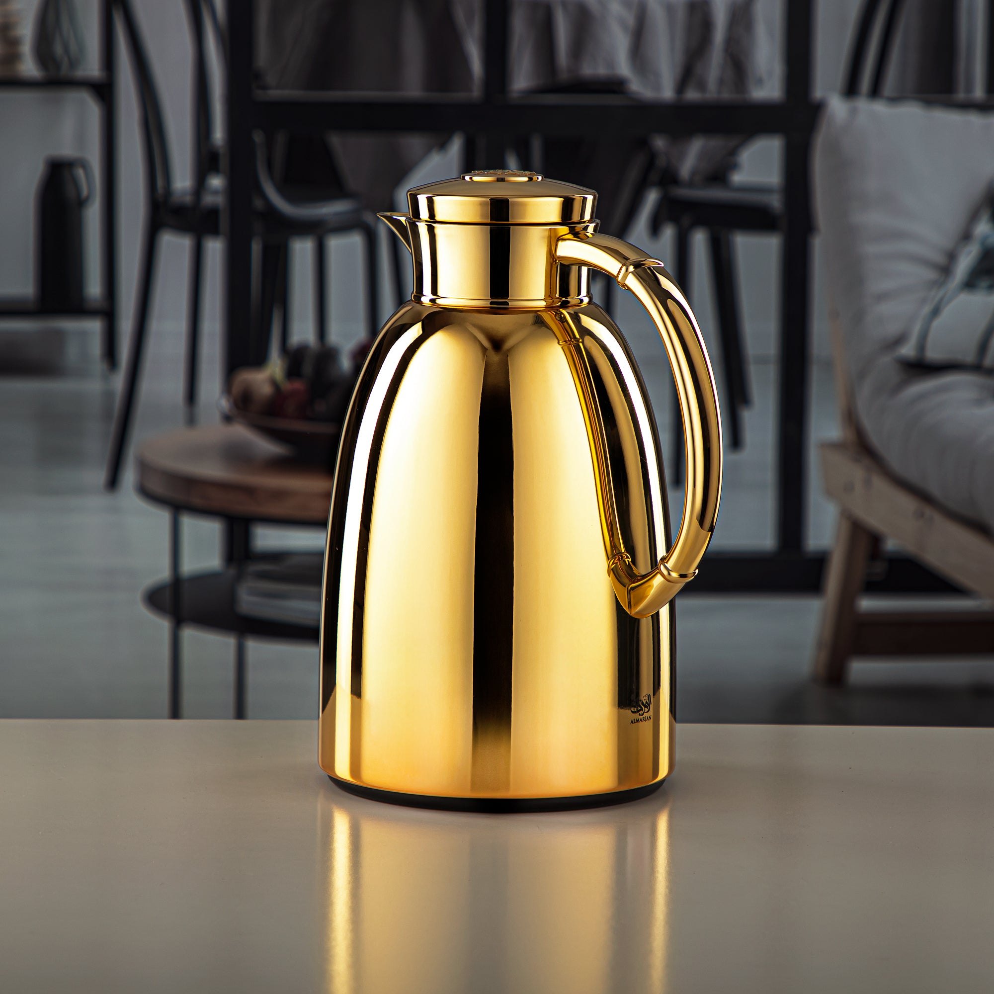 Almarjan 1.6 Liter Vacuum Flask Gold - QVC-1600C95