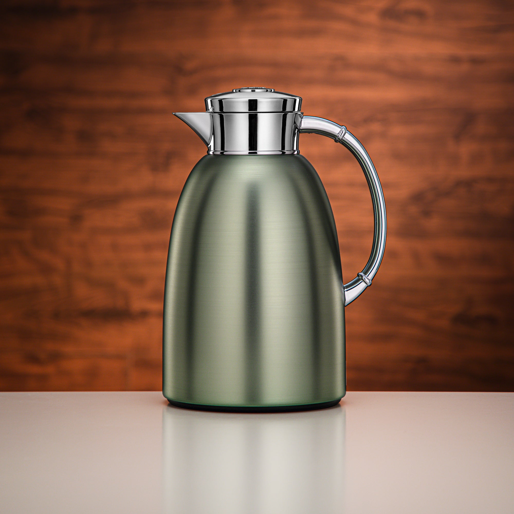 Almarjan Vacuum Flask 1.6L Brushed Green