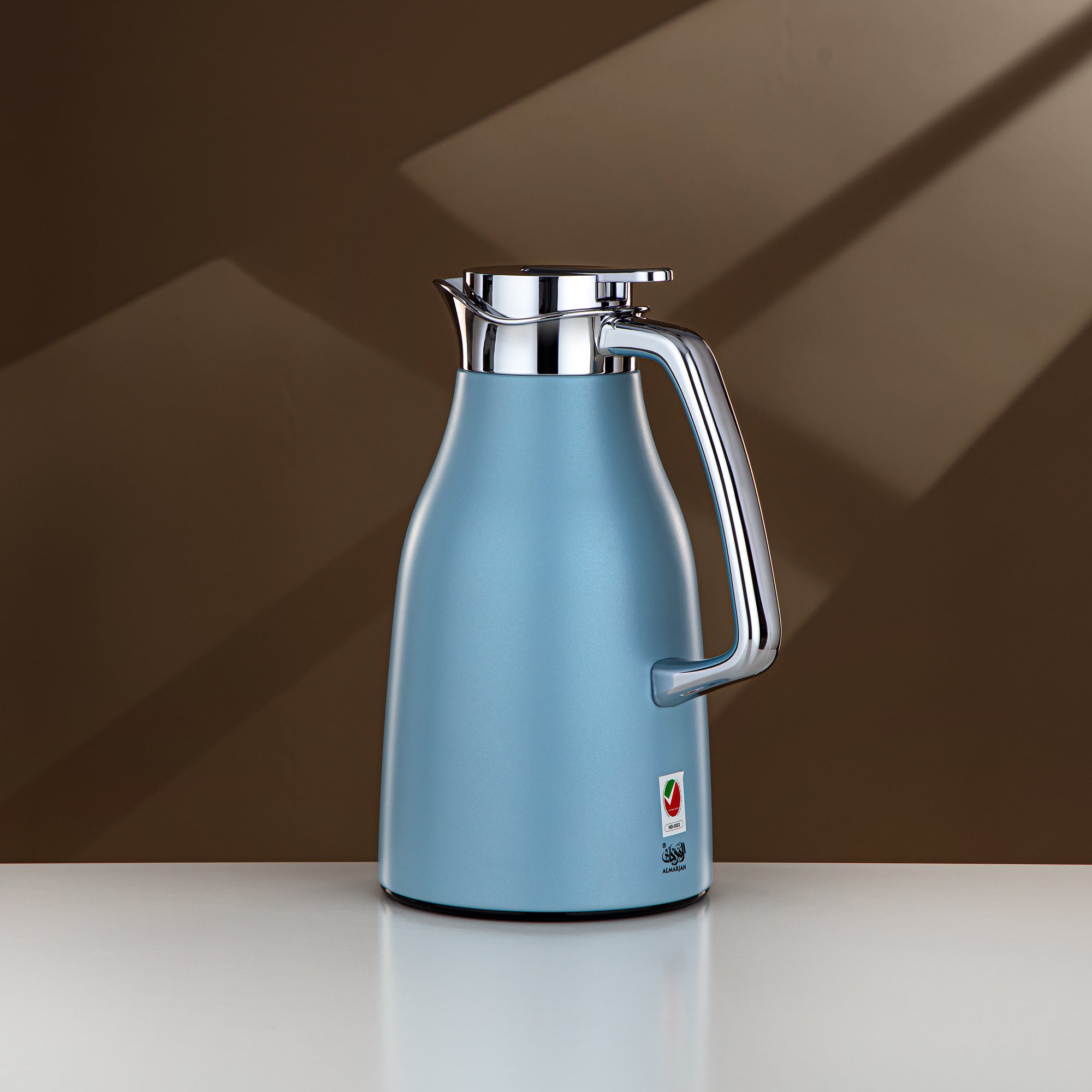 Almarjan 1 Liter Vacuum Flask Matt Blue & Silver - RGC-1000Q406YZC