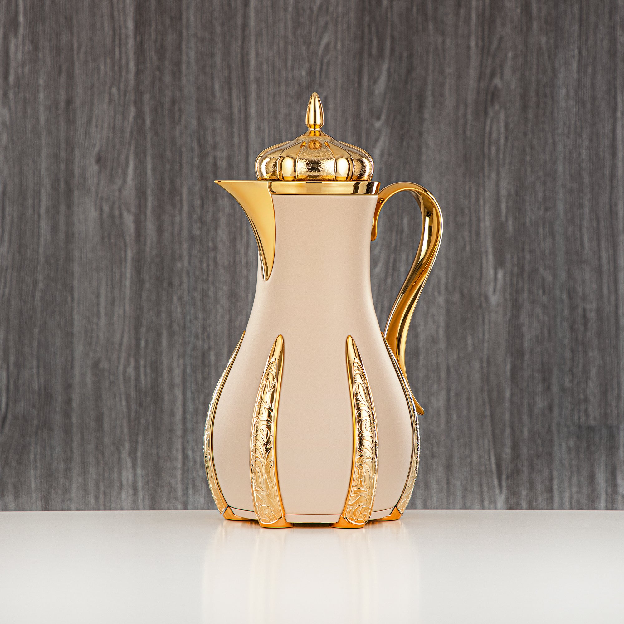 Almarjan 2 Pieces Vacuum Flask Set Beige & Gold - SM-2A26AB-100 BG/G