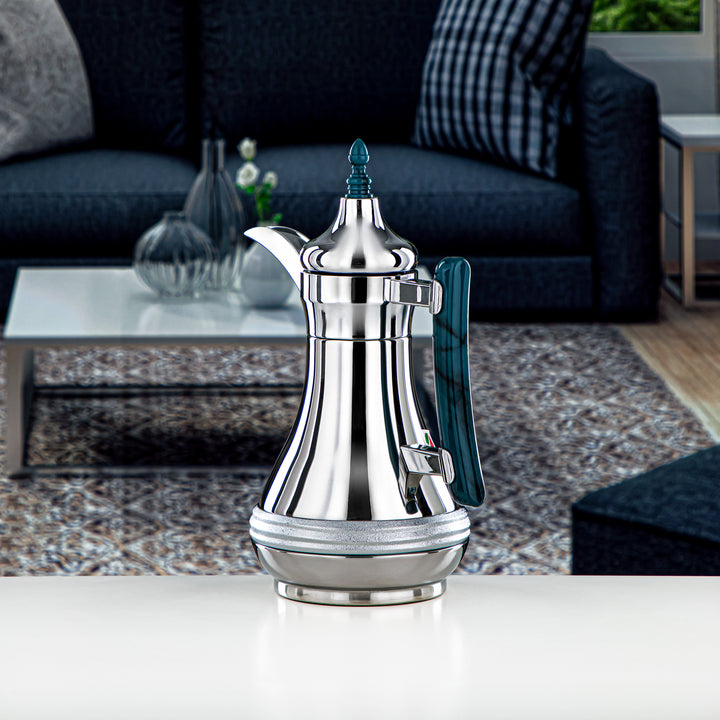 Almarjan 0.6 Liter Stainless Steel Vacuum Dallah Silver - SND-060CR-GBLM