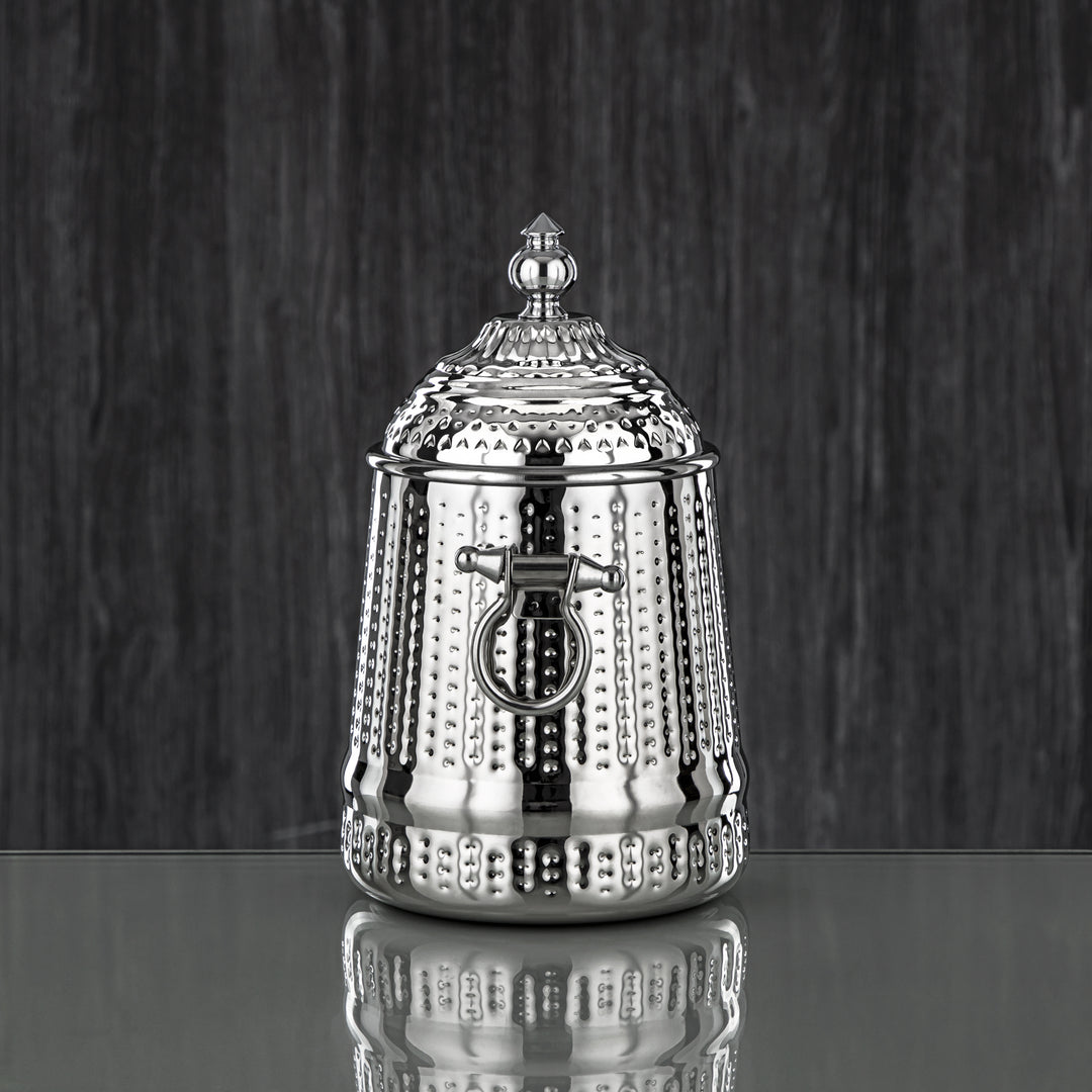 Almarjan 48 Ounce Barari Collection Stainless Steel Canister Silver - STS0013061