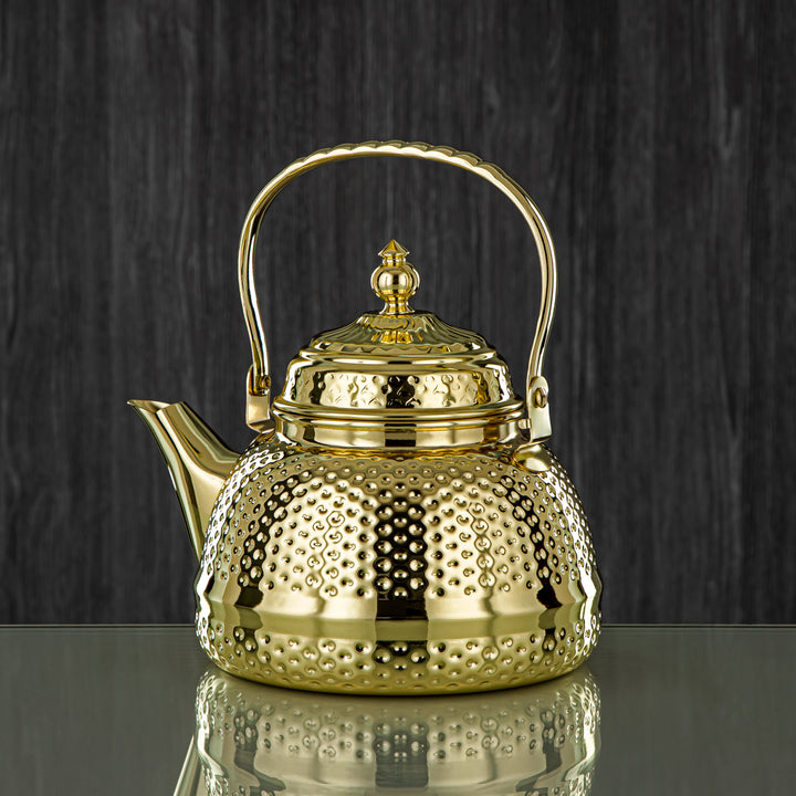 Almarjan 2 Liter Barari Collection Stainless Steel Tea Kettle Gold - STS0013082