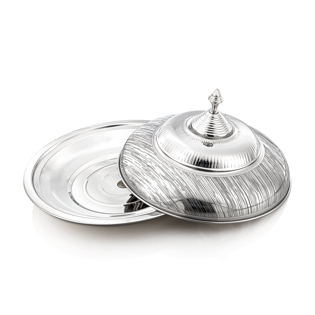 Almarjan 45 CM Tahani Collection Stainless Steel Koozy Tray - H23E24