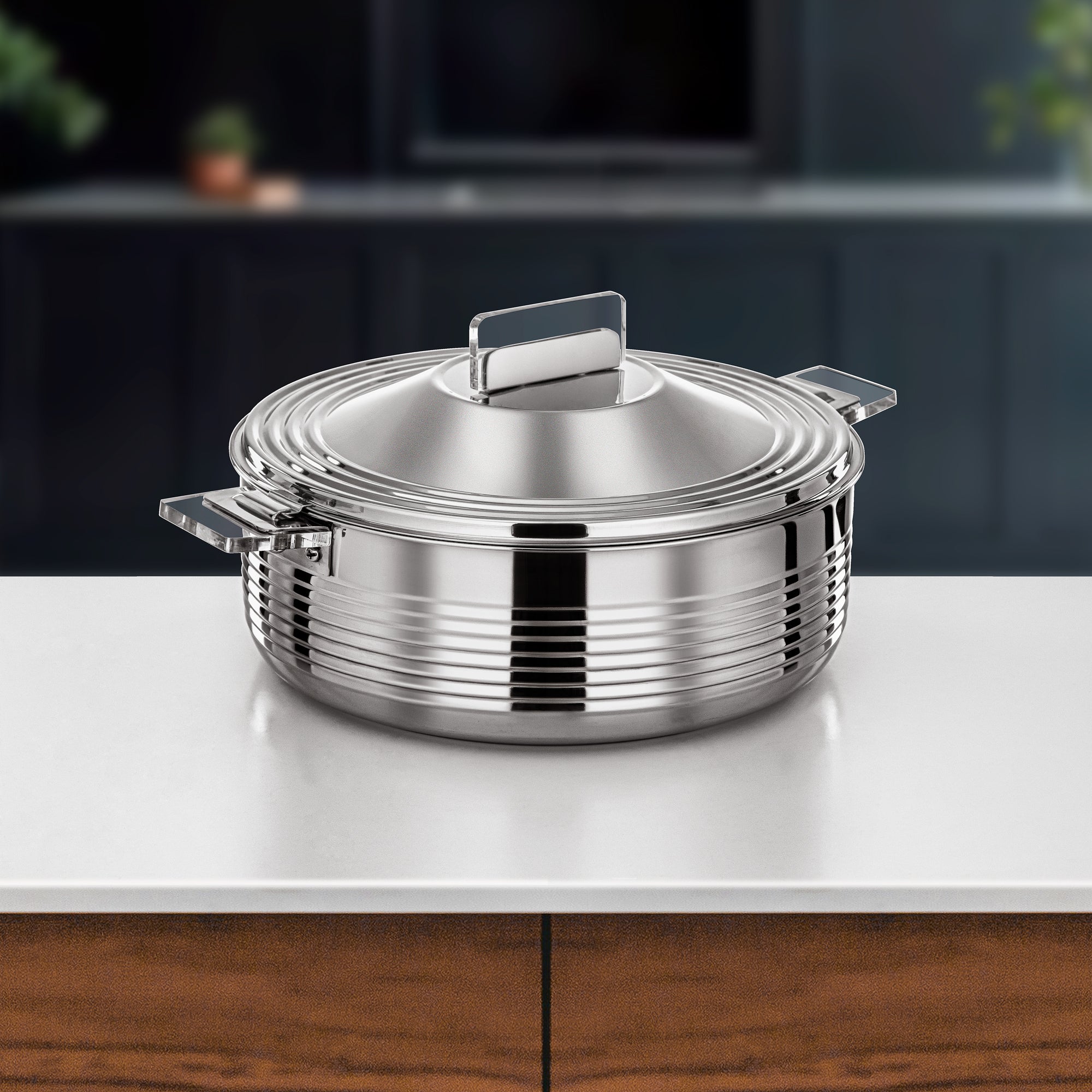 Almarjan Mahra Hot Pot 8 L Silver (H25P3)