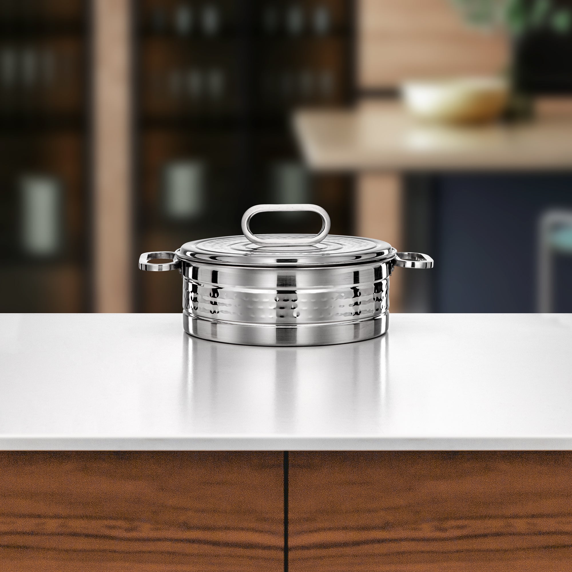 Almarjan Diana Hot Pot 25cm Silver