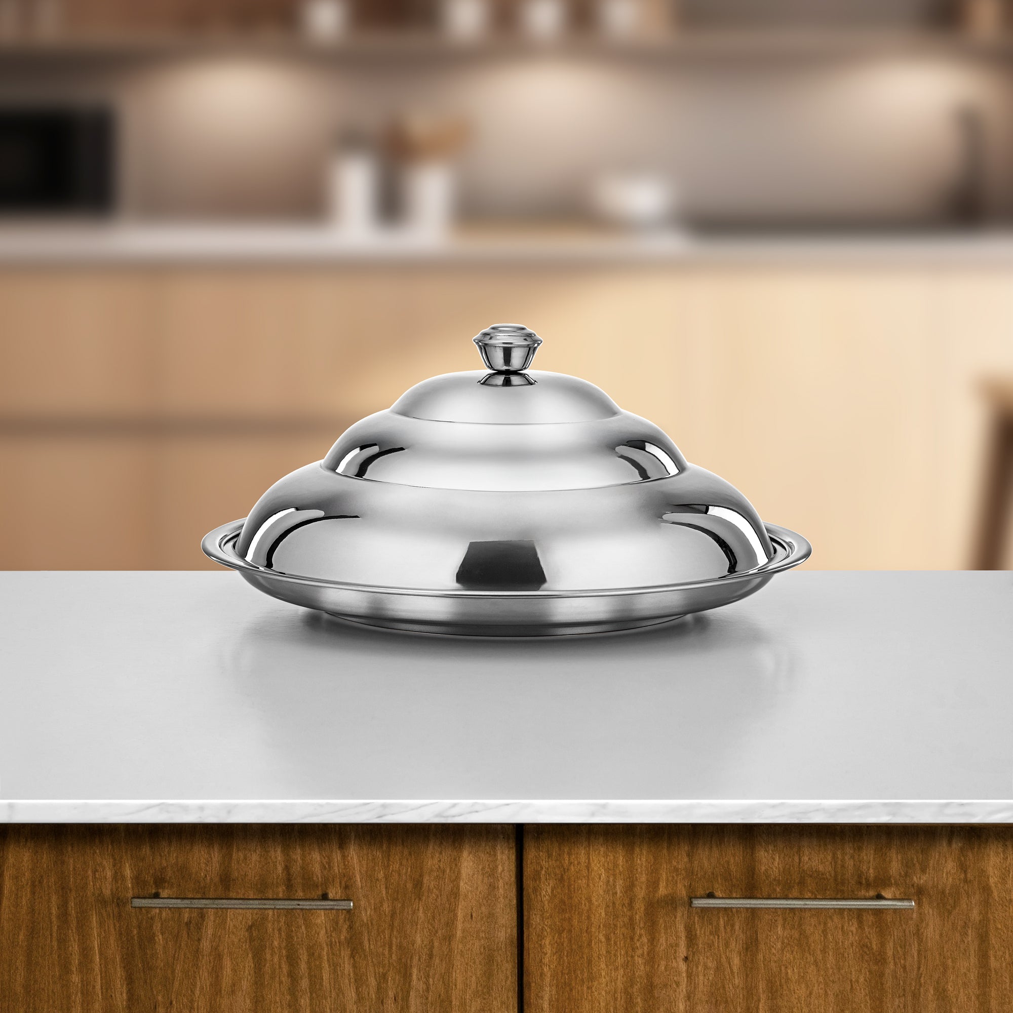 Almarjan Koozy Tray Stainless Steel Silver 50cm (STS0293618)