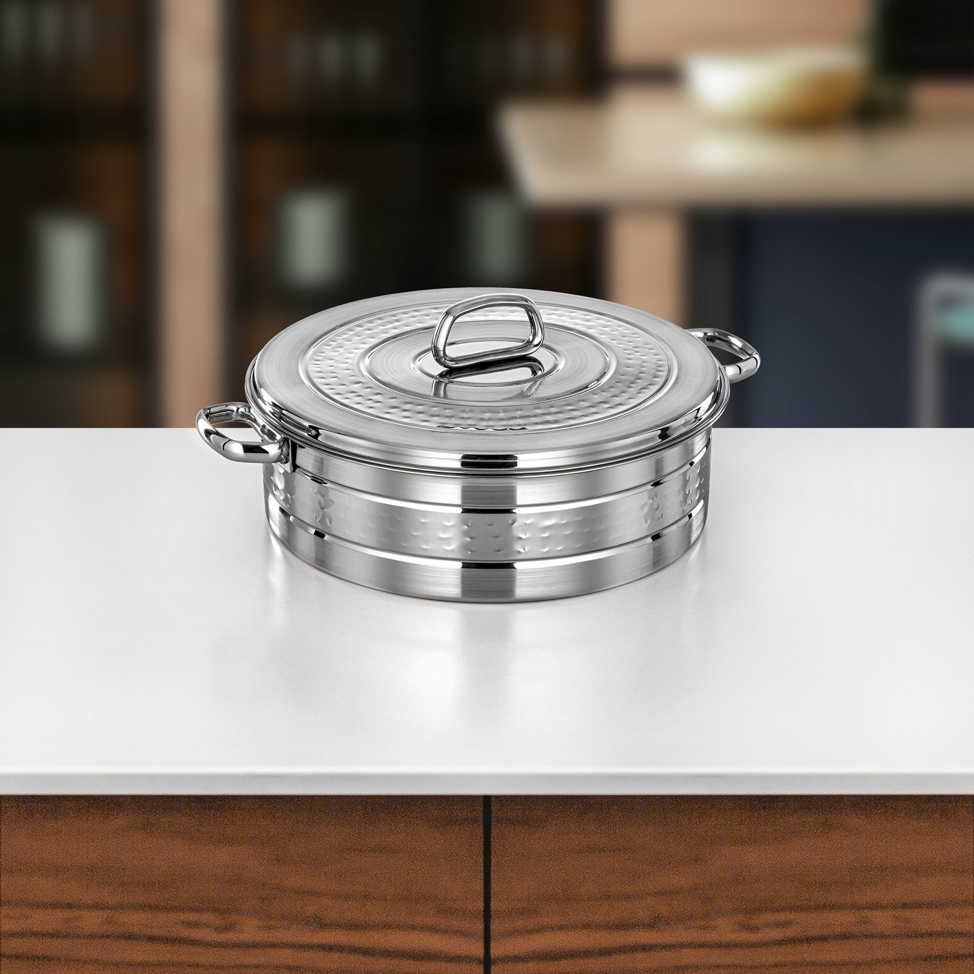 Almarjan Diana Hot Pot Set 3 Pieces Silver