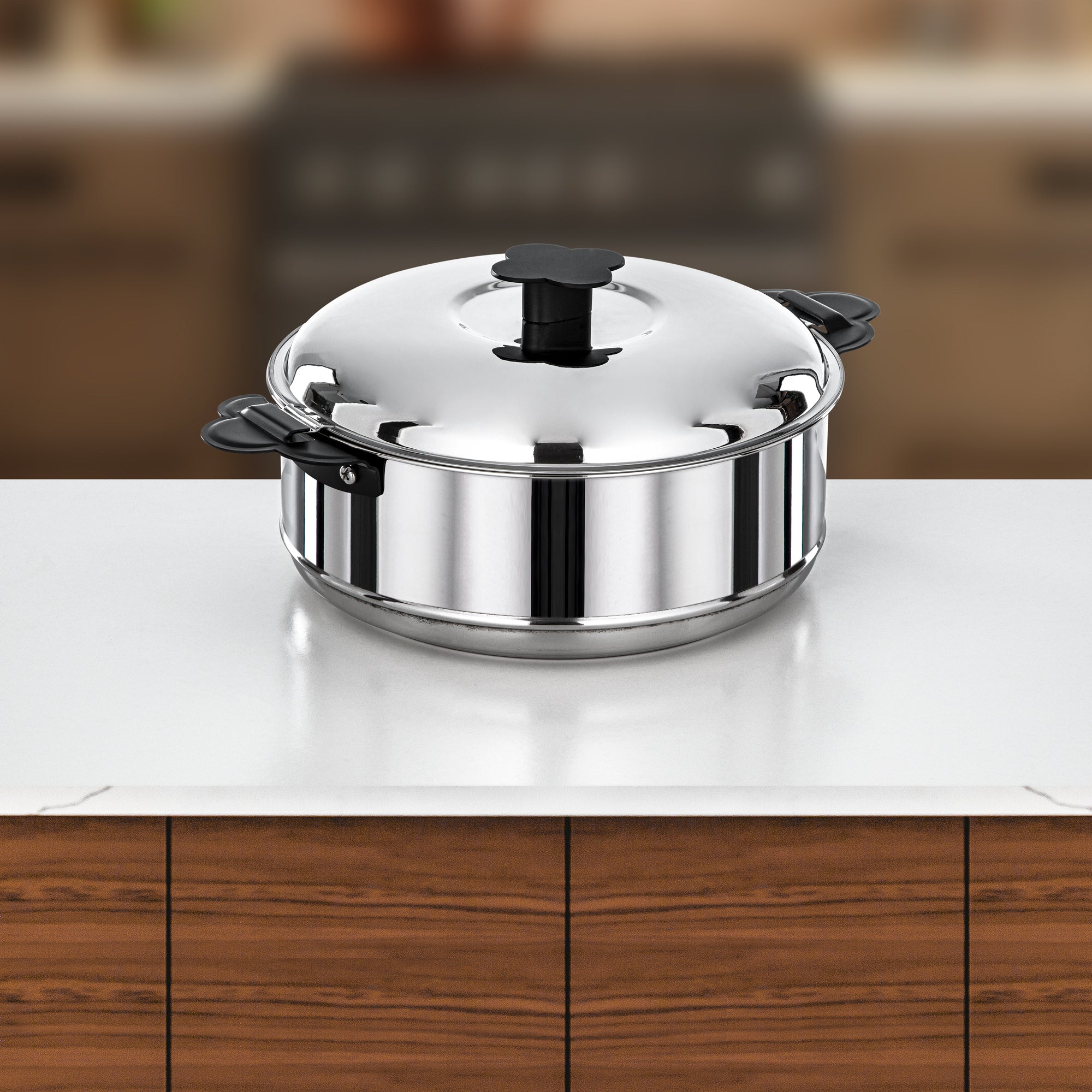 طقم حرارات المرجان فيدا، ٣ قطع، ١٫٥ لتر / ٢٫٥ لتر / ٣٫٥ لتر، فضي