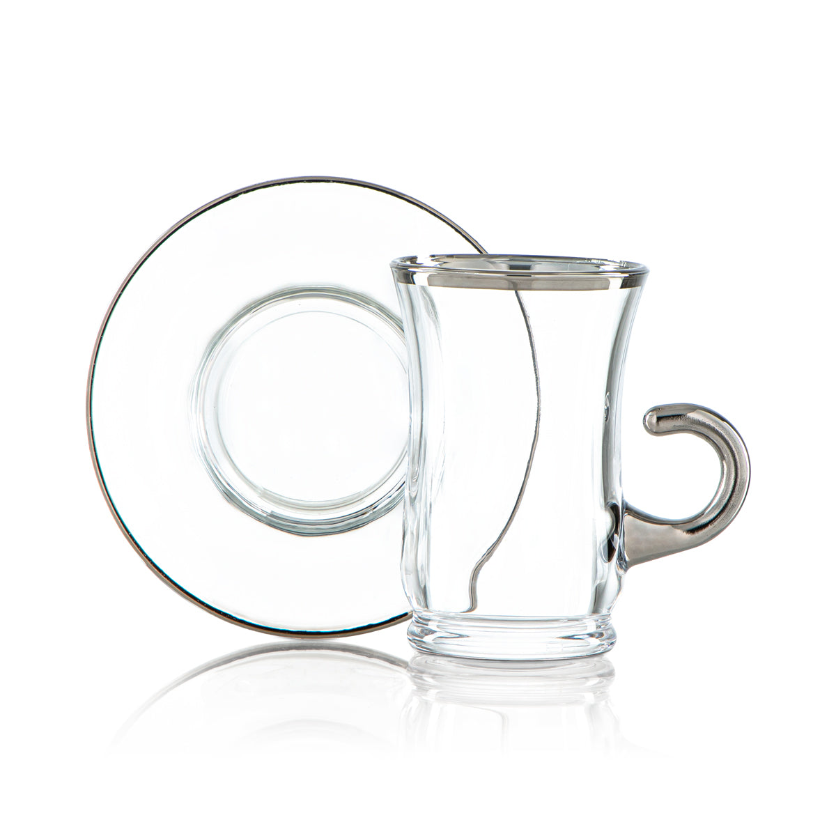 Almarjan 120 ML Glass Tea Cup - 1043BJ-0001P-SIL