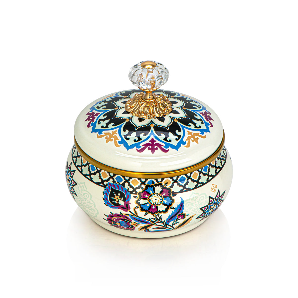 Almarjan 14 CM Tohfa Collection Enamel Sugar Bowl - 287421040