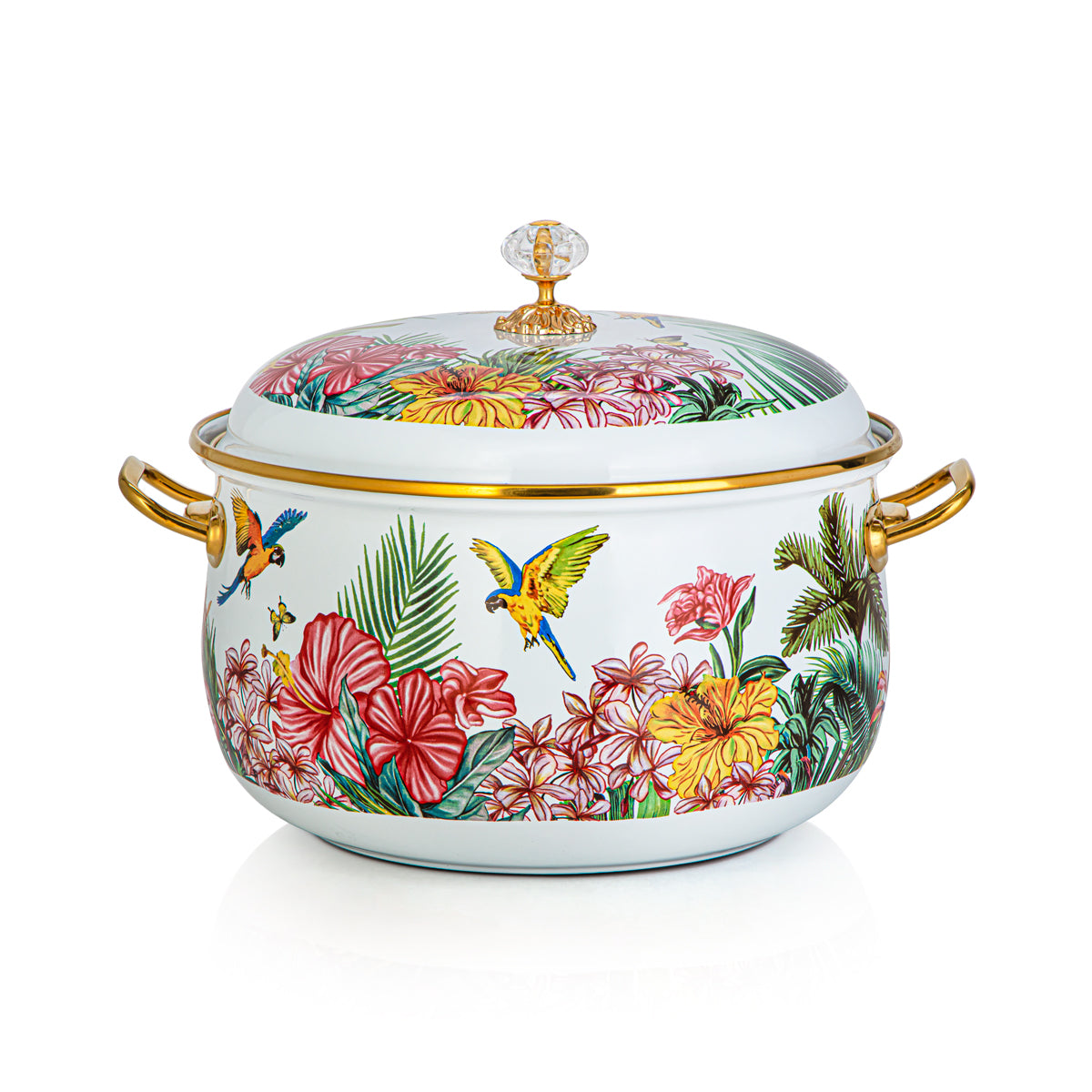 Almarjan 26 CM Tohfa Collection Enamel Cooking Pot - 287421073