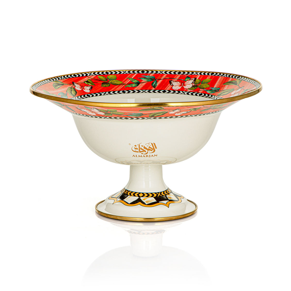 Almarjan 30 CM Tohfa Collection Enamel Fruit Bowl - 287421087