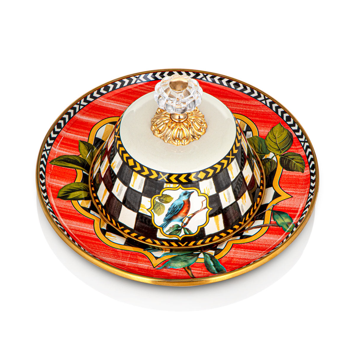 Almarjan Tohfa Collection Enamel Butter Plate - 287421091