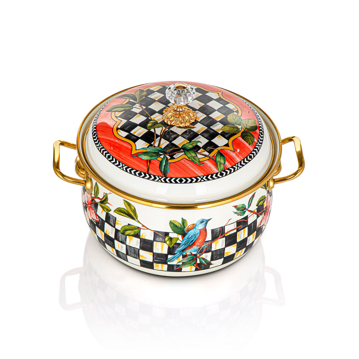 Almarjan 22 CM Tohfa Collection Enamel Cooking Pot - 287421093